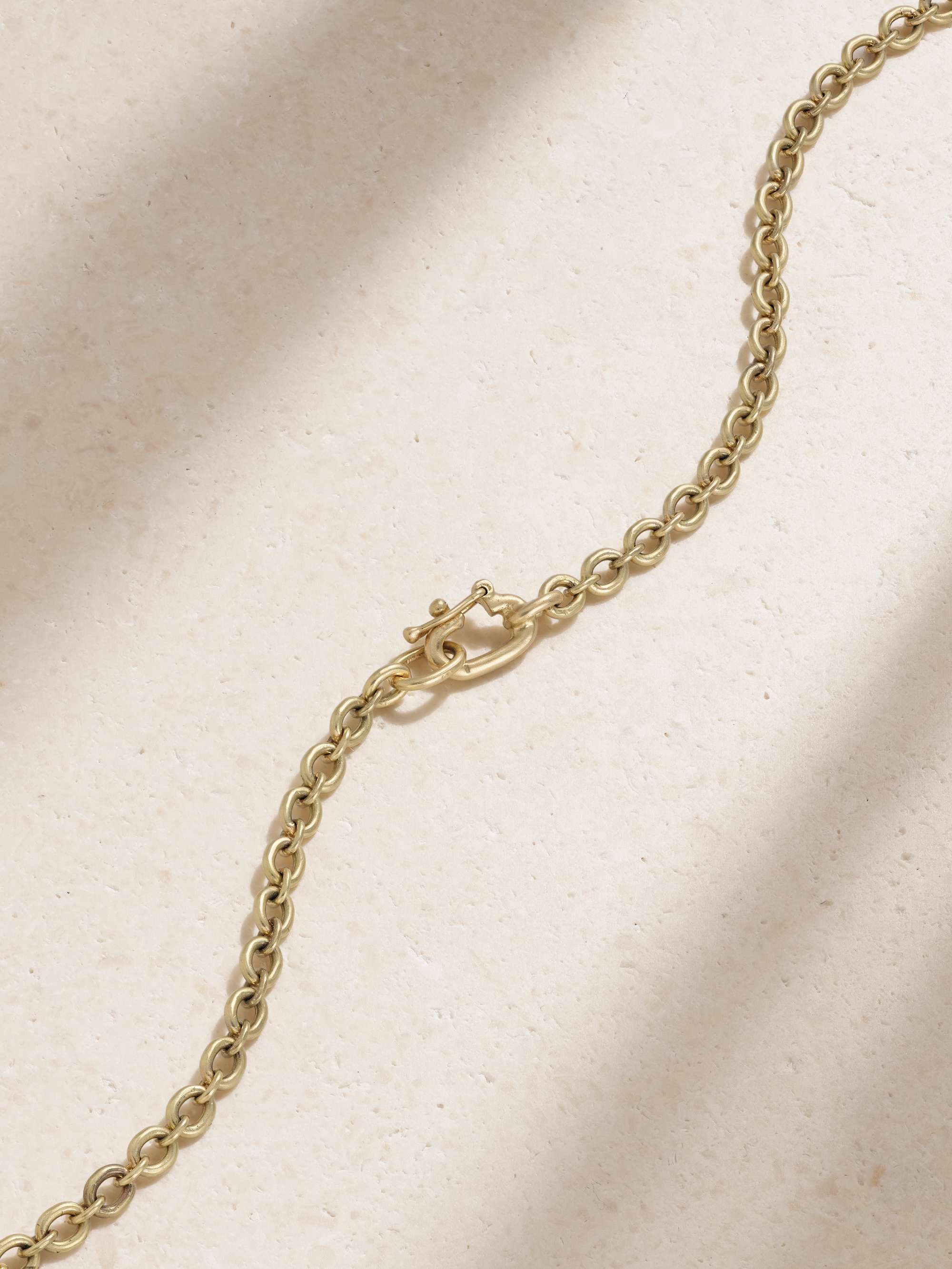 IRENE NEUWIRTH 18-karat yellow and white gold, lapis lazuli and diamond necklace