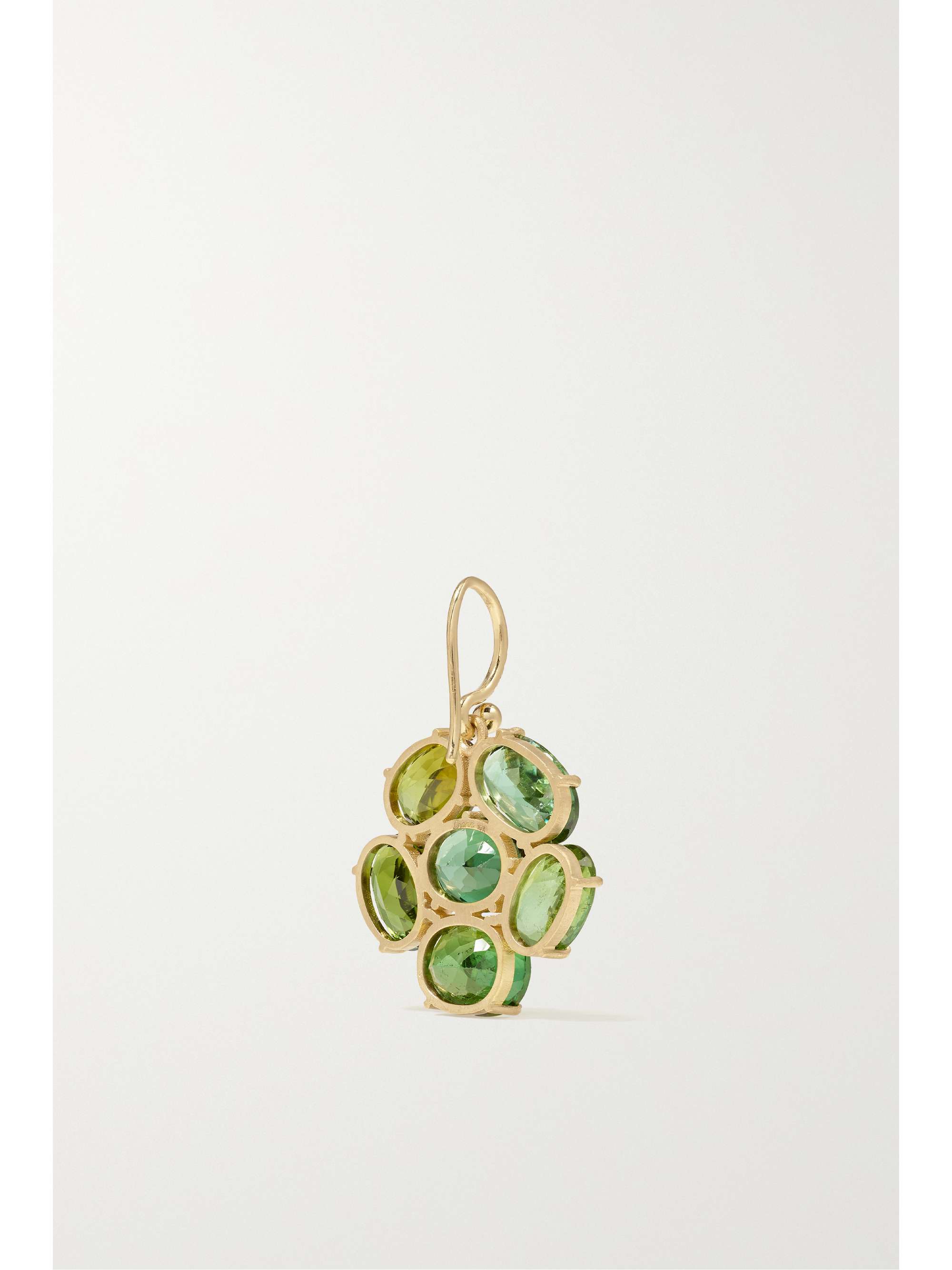 IRENE NEUWIRTH Gemmy Gem 18-karat gold, tourmaline and diamond earrings
