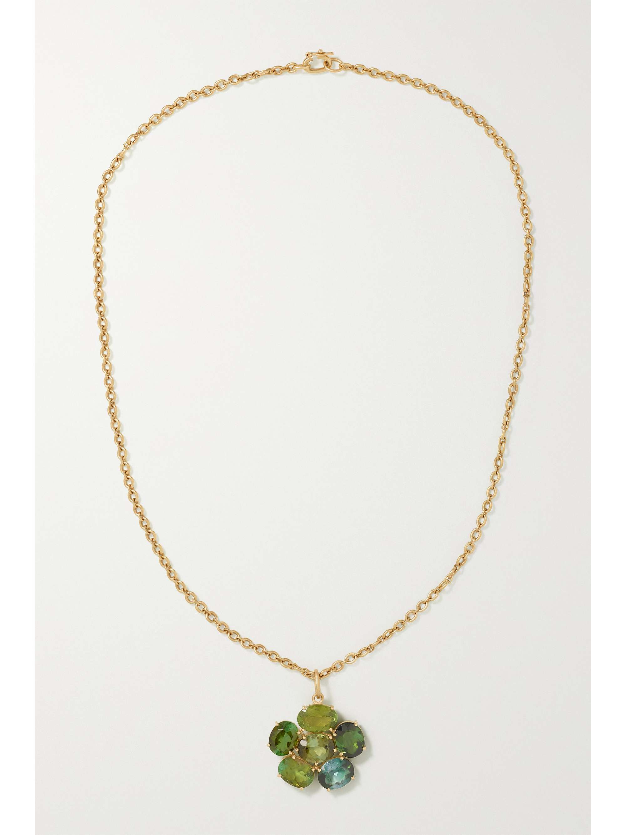 IRENE NEUWIRTH Gemmy Gem 18-karat gold tourmaline necklace