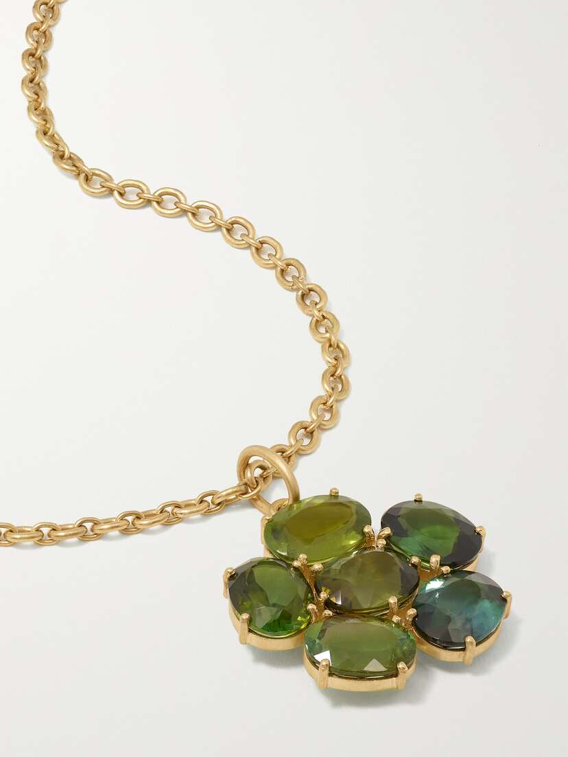 Irene Neuwirth Gemmy Gem 18-karat Gold Tourmaline Necklace