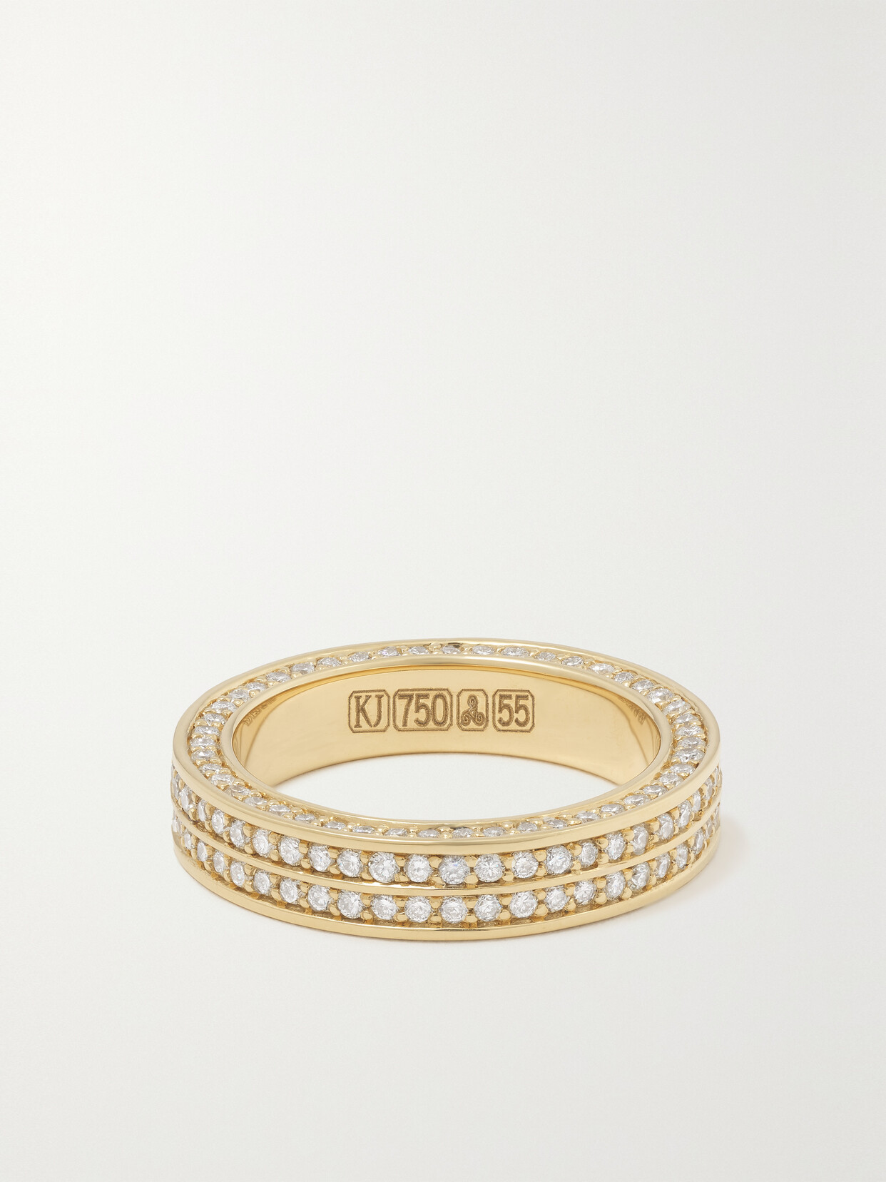 Kolours Jewelry 18-karat Gold Diamond Eternity Ring