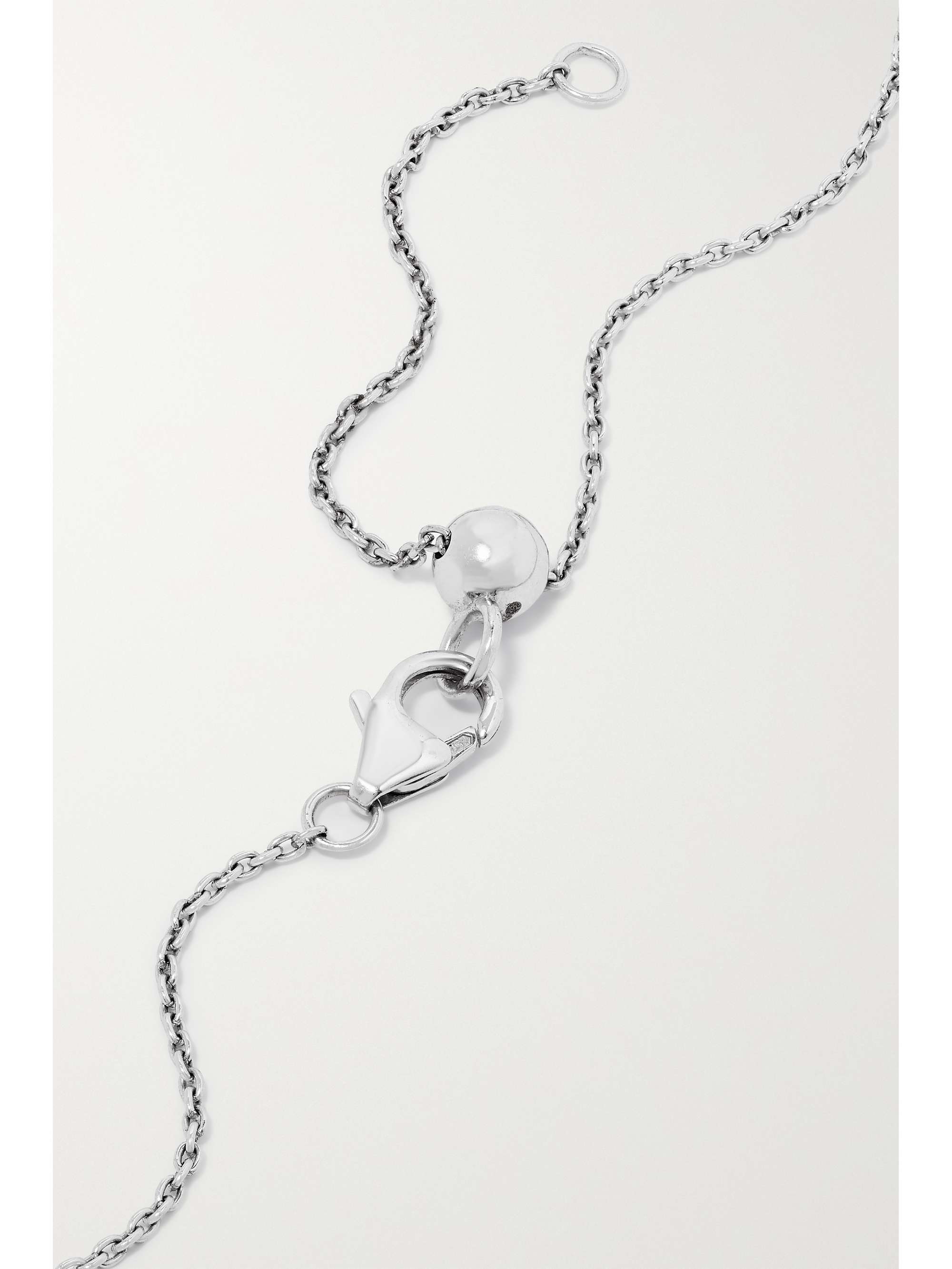 KAMYEN 18-karat white gold, enamel, ruby and diamond choker