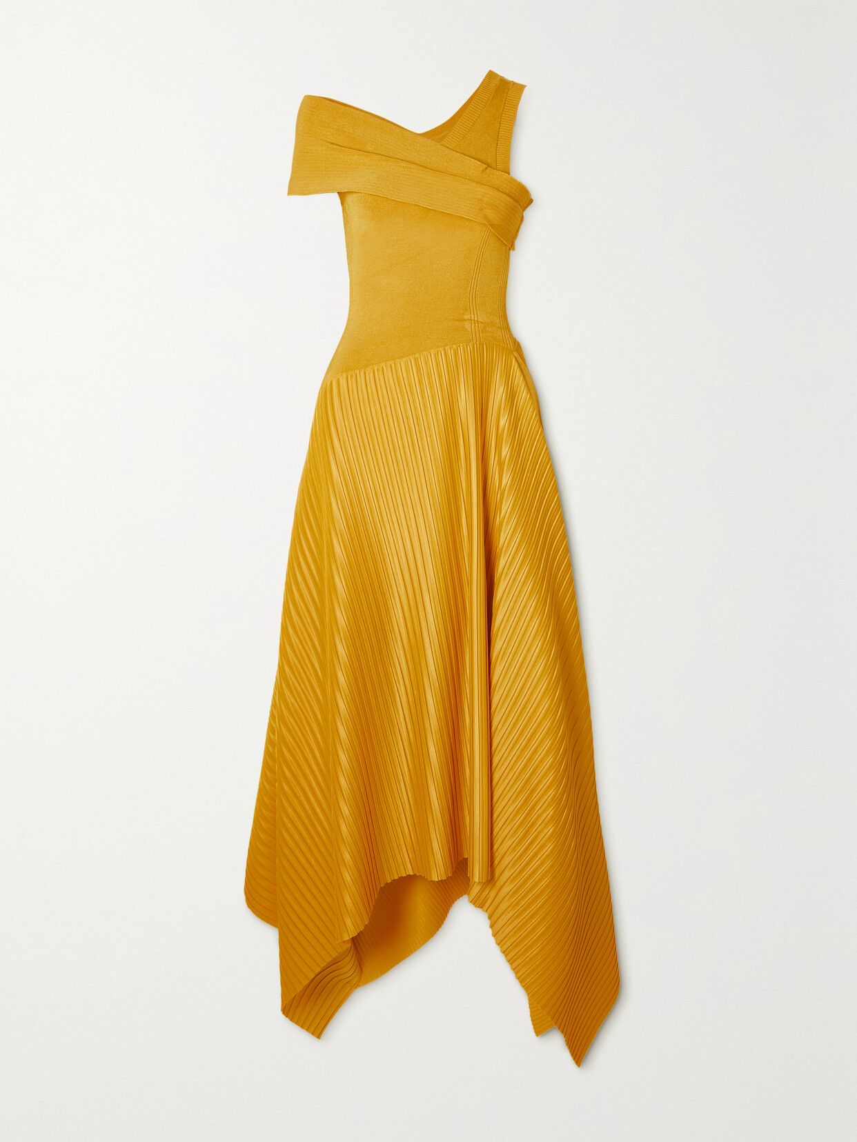 Az Factory Sundance Asymmetric Maxi Dress In Yellow