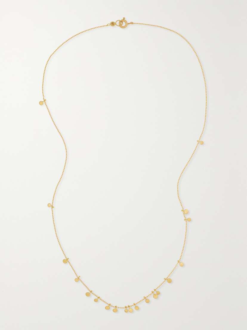 Sia Taylor Tiny Random Dots 18-karat Gold Necklace