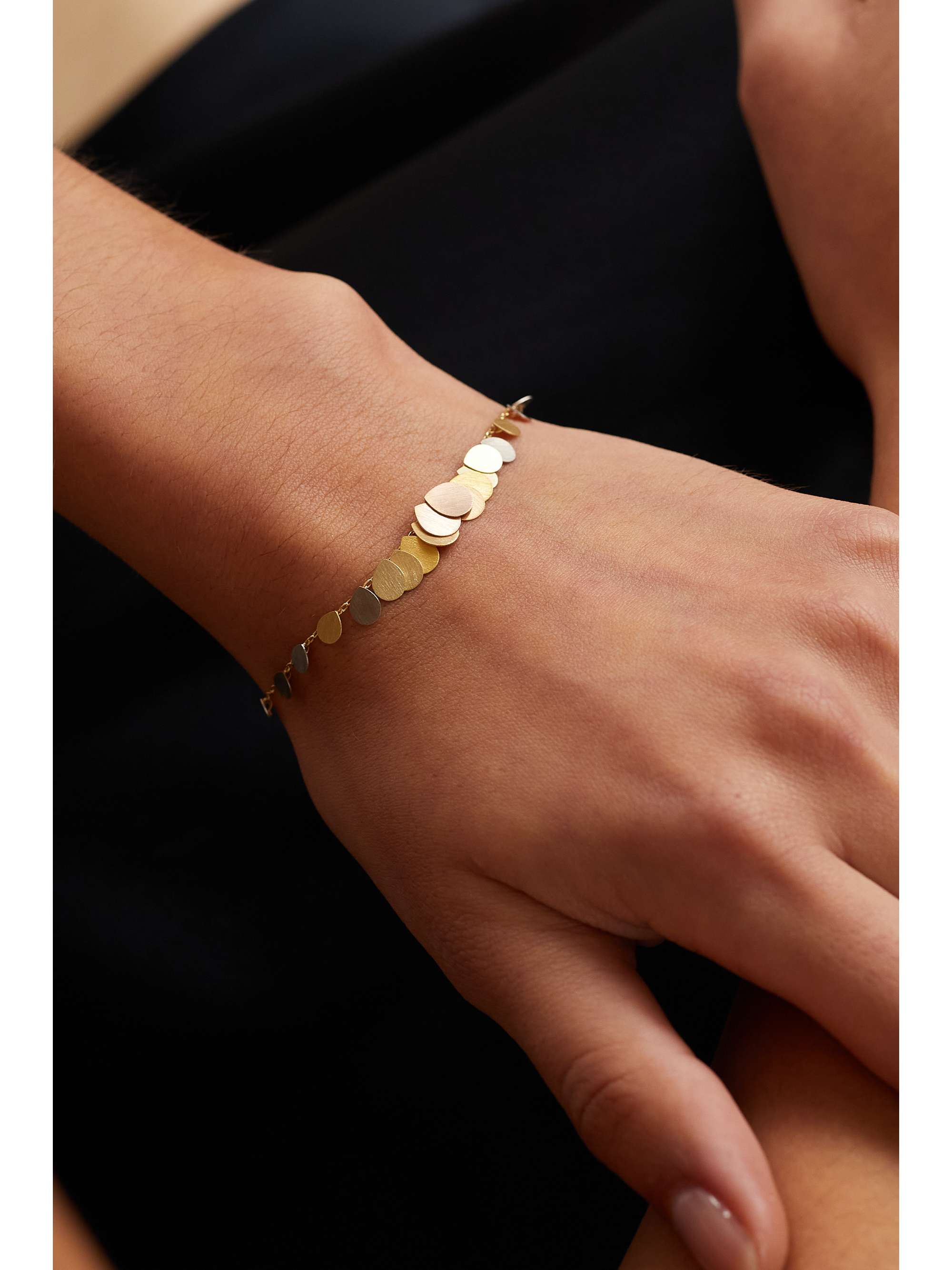 SIA TAYLOR Rainbow Hummingbird 18-karat yellow, rose, white gold and platinum bracelet