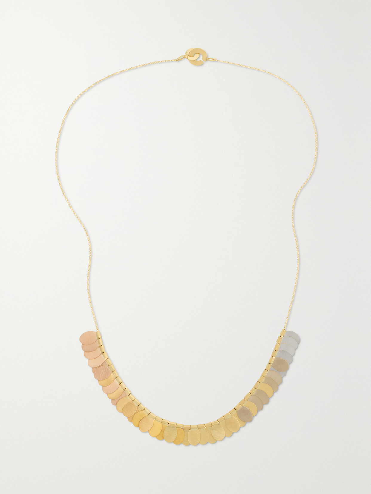 Sia Taylor Songbird 18-karat Yellow Gold, 22-karat Rose Gold, 24-karat White Gold And Platinum Necklace