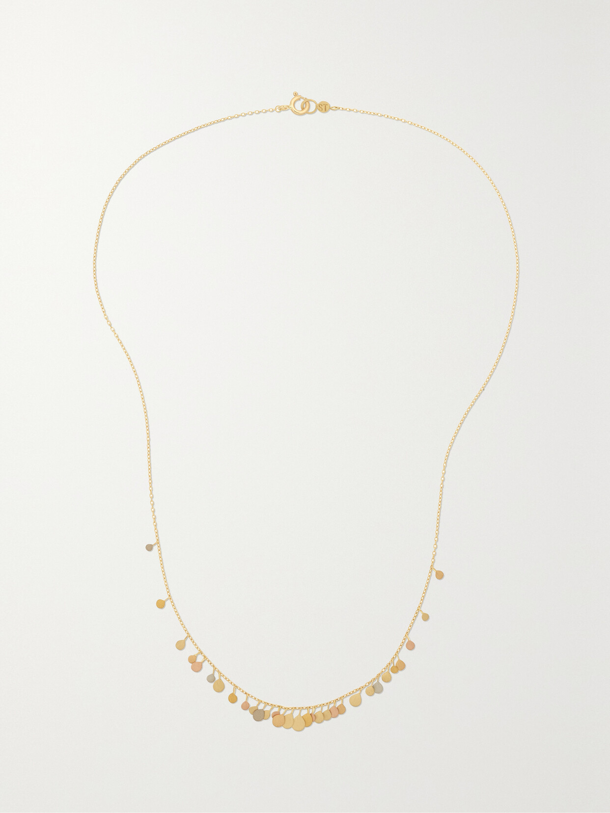 Sia Taylor Birdsong 18-karat Yellow Gold, 22-karat Rose Gold, 24-karat White Gold And Platinum Necklace