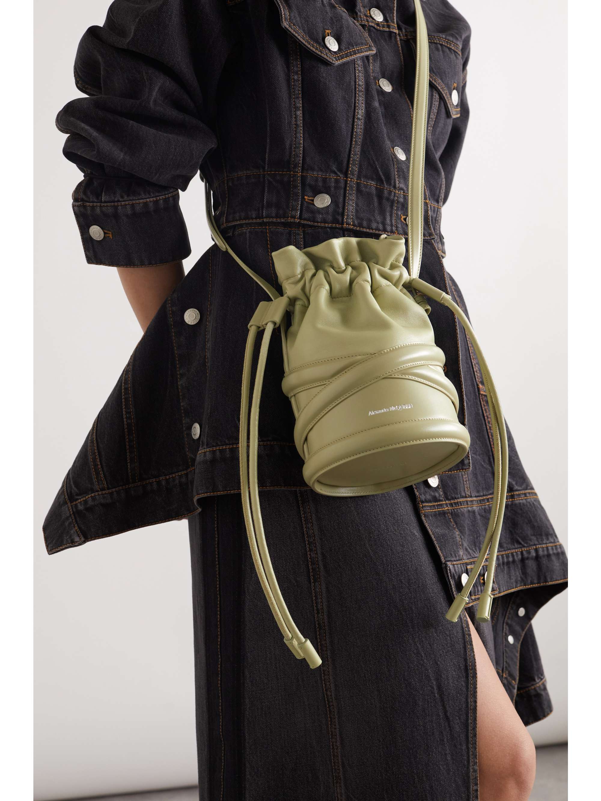 ALEXANDER MCQUEEN Soft Curve leather bucket bag