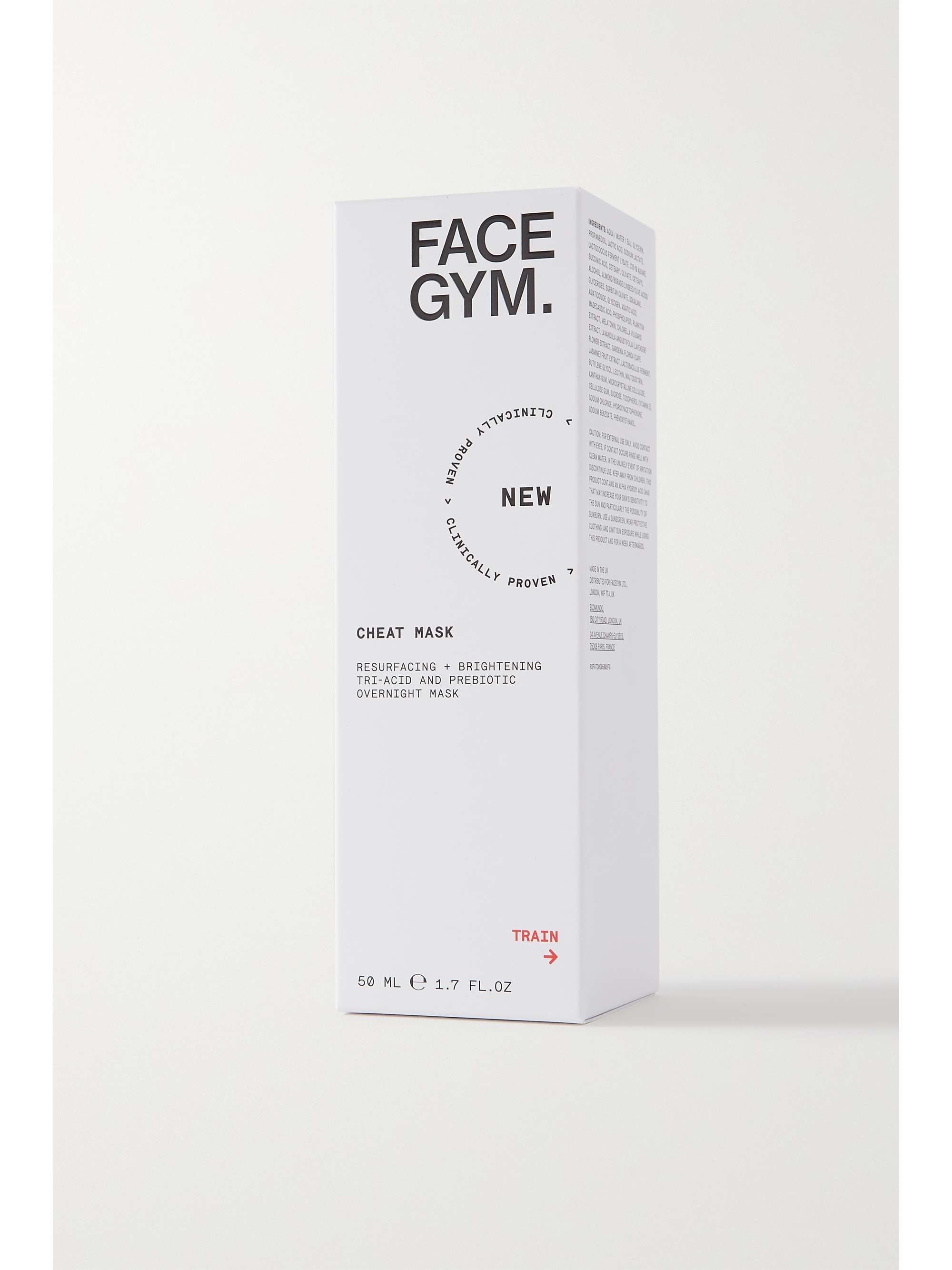 FACEGYM Cheat Mask Resurfacing + Brightening TriAcid and Prebiotic