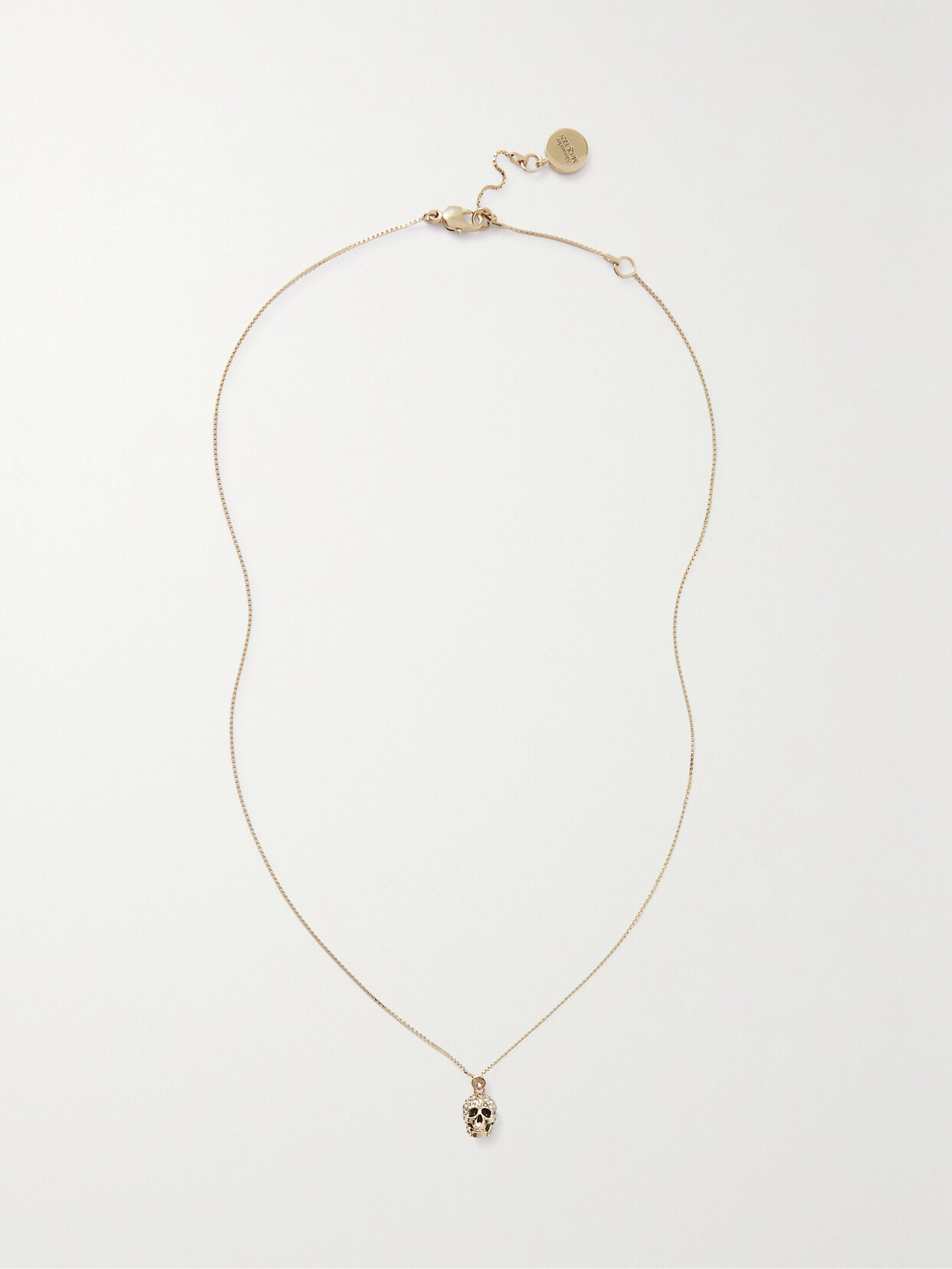 Alexander McQueen - Skull Gold-tone Crystal Necklace - One size