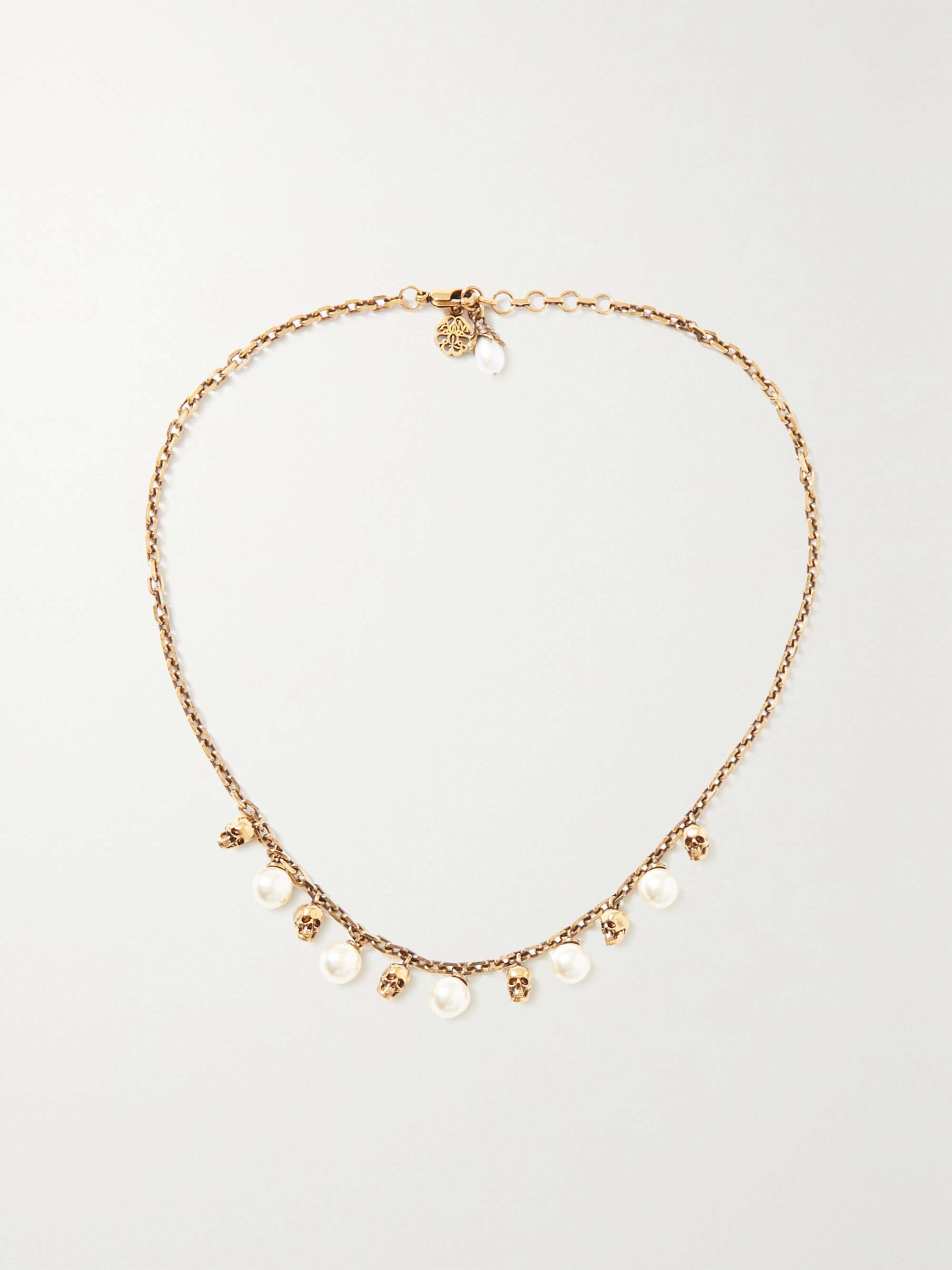 Gold Gold-tone Swarovski pearl necklace 