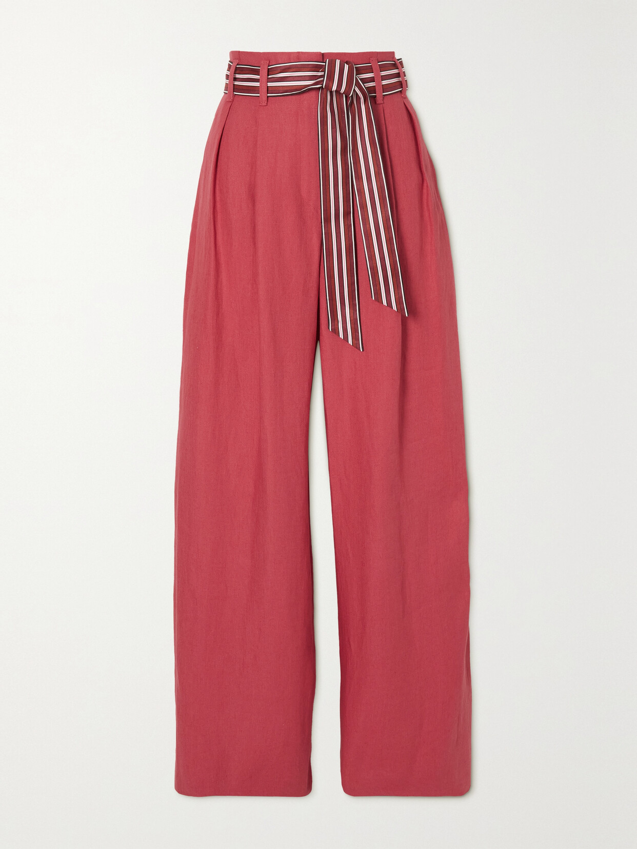 Loro Piana Pleated Linen Wide-leg Pants