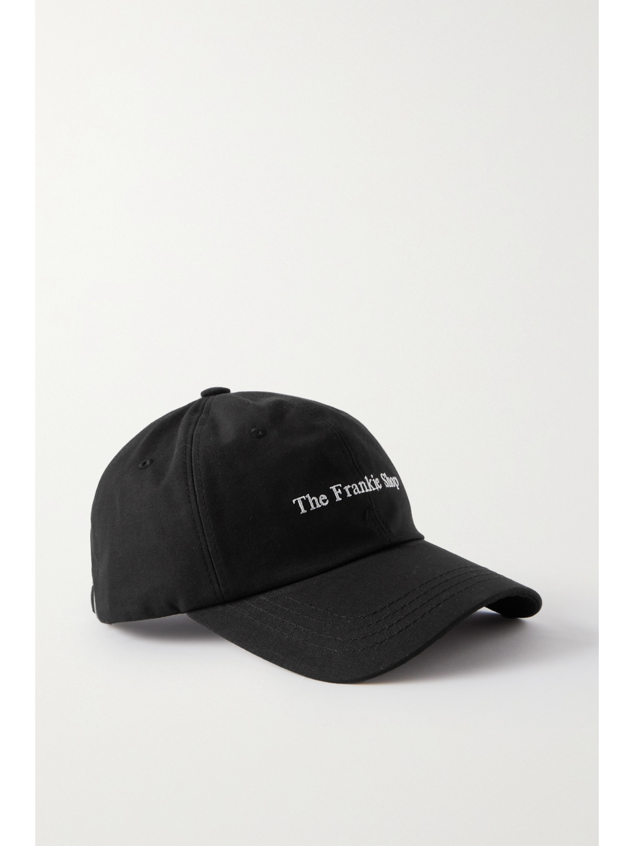 The Frankie Shop - Frankie Embroidered Cotton-twill Baseball Cap - Black