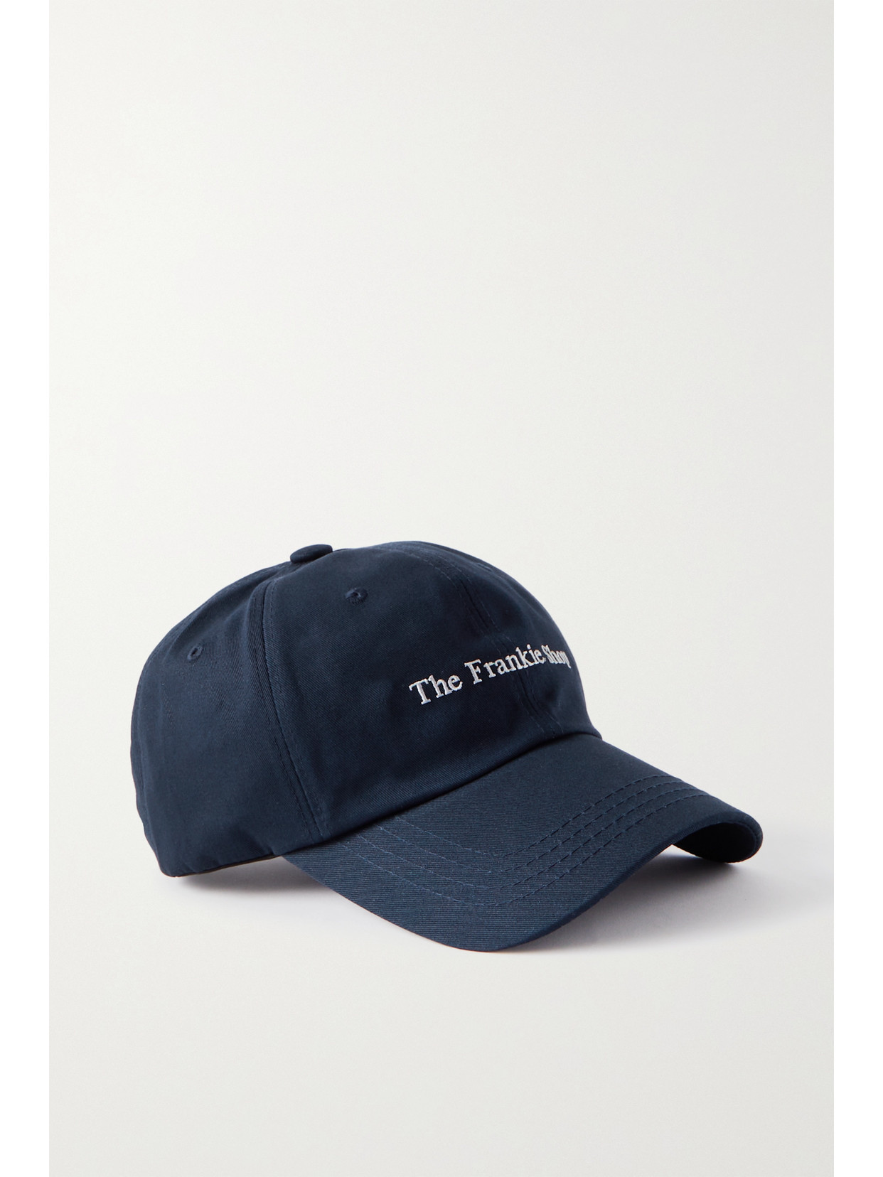 The Frankie Shop - Frankie Embroidered Cotton-twill Baseball Cap - Blue