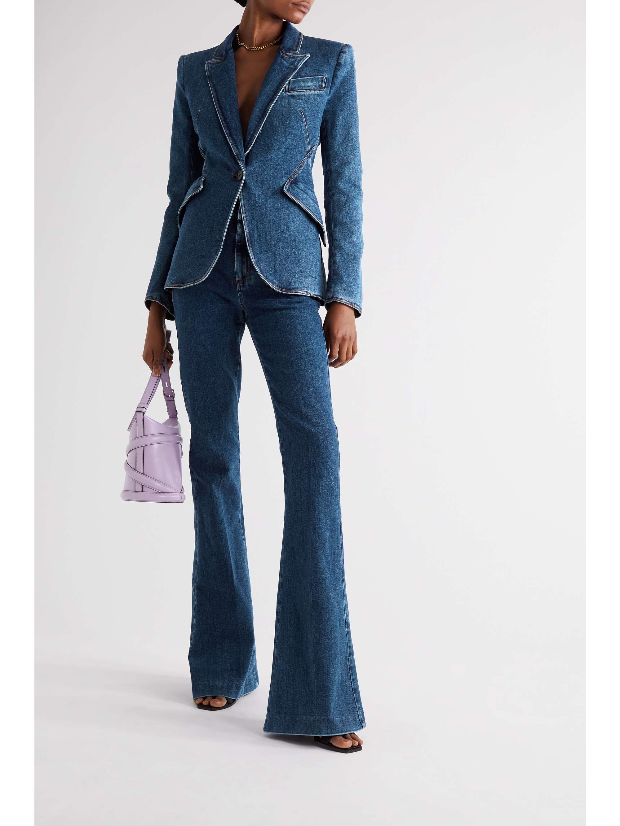 Blue Denim blazer | ALEXANDER MCQUEEN 