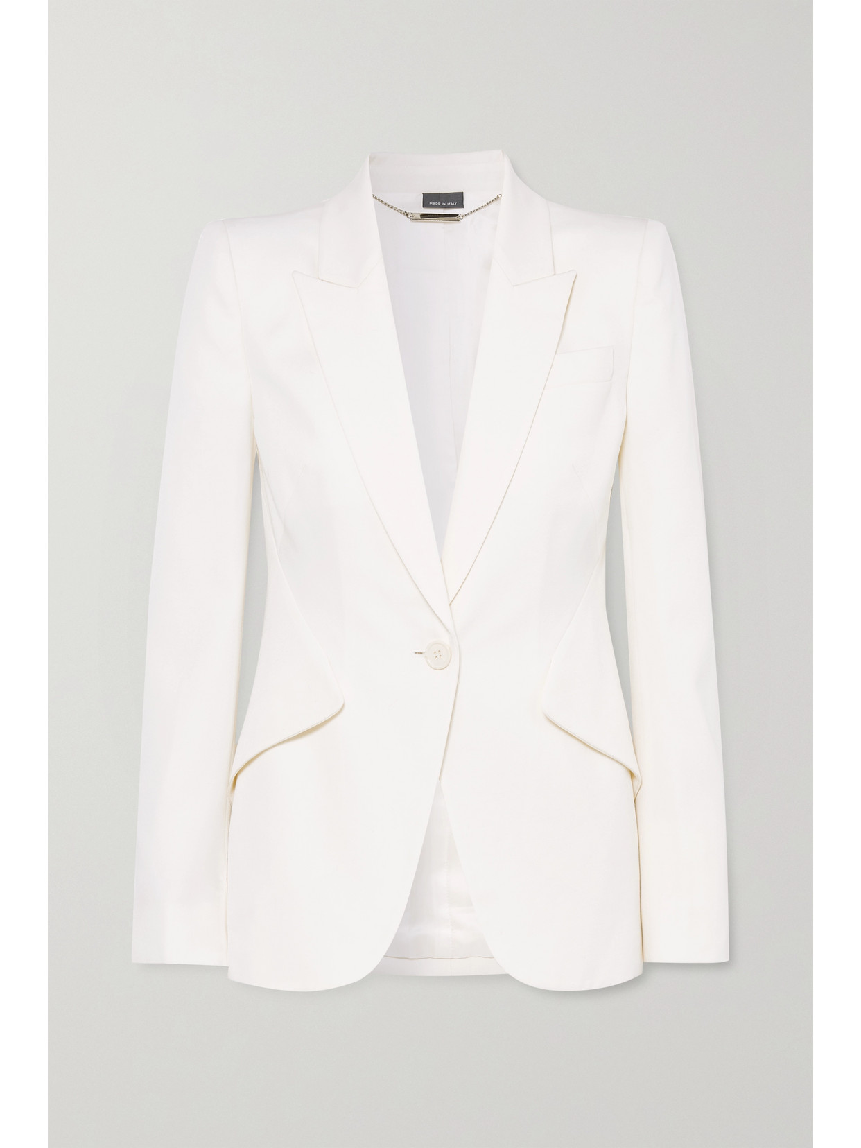 Alexander Mcqueen Mcqueen Women Single-breasted Blazer In Neutral
