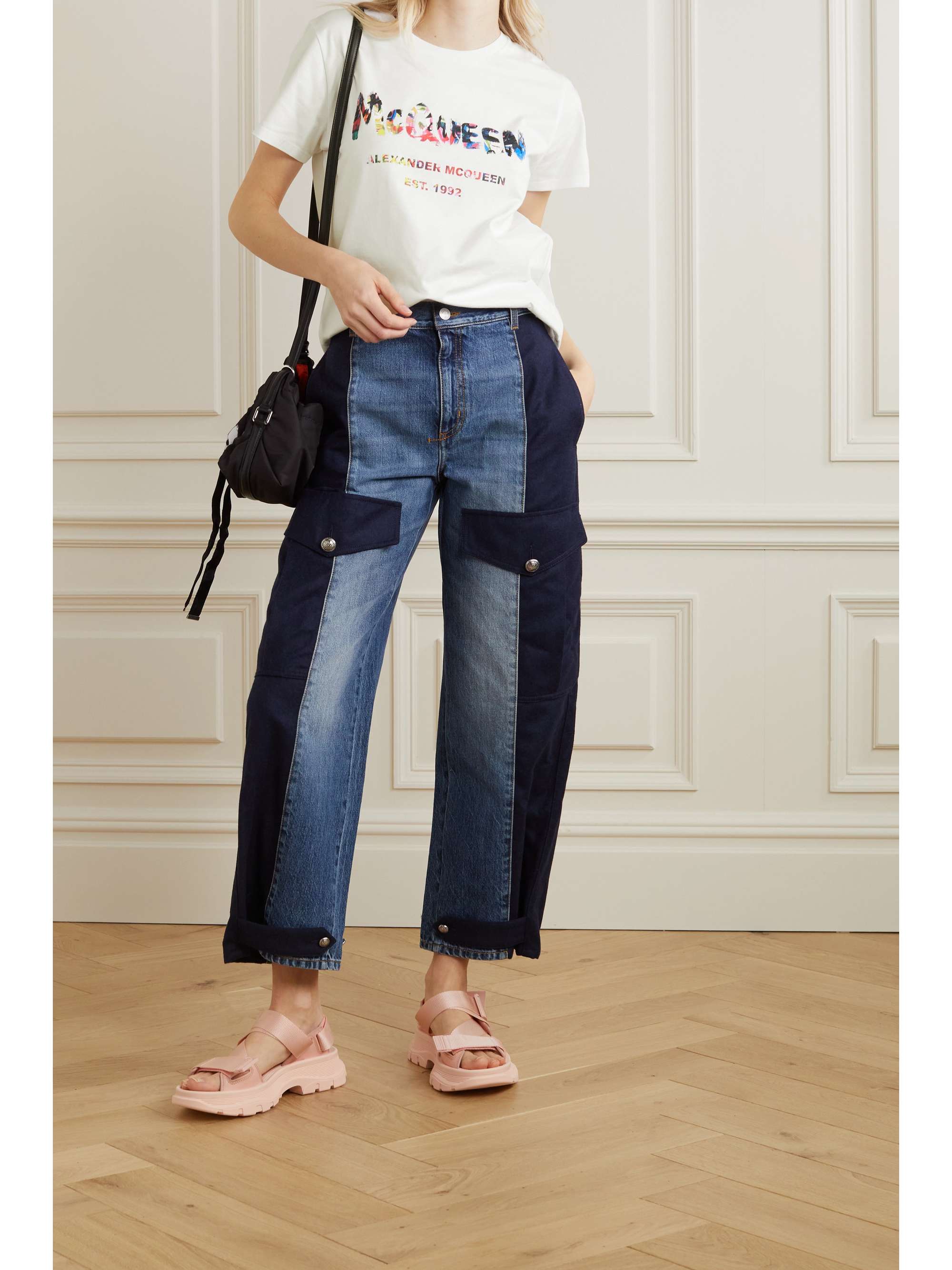 ALEXANDER MCQUEEN Printed cotton-jersey T-shirt