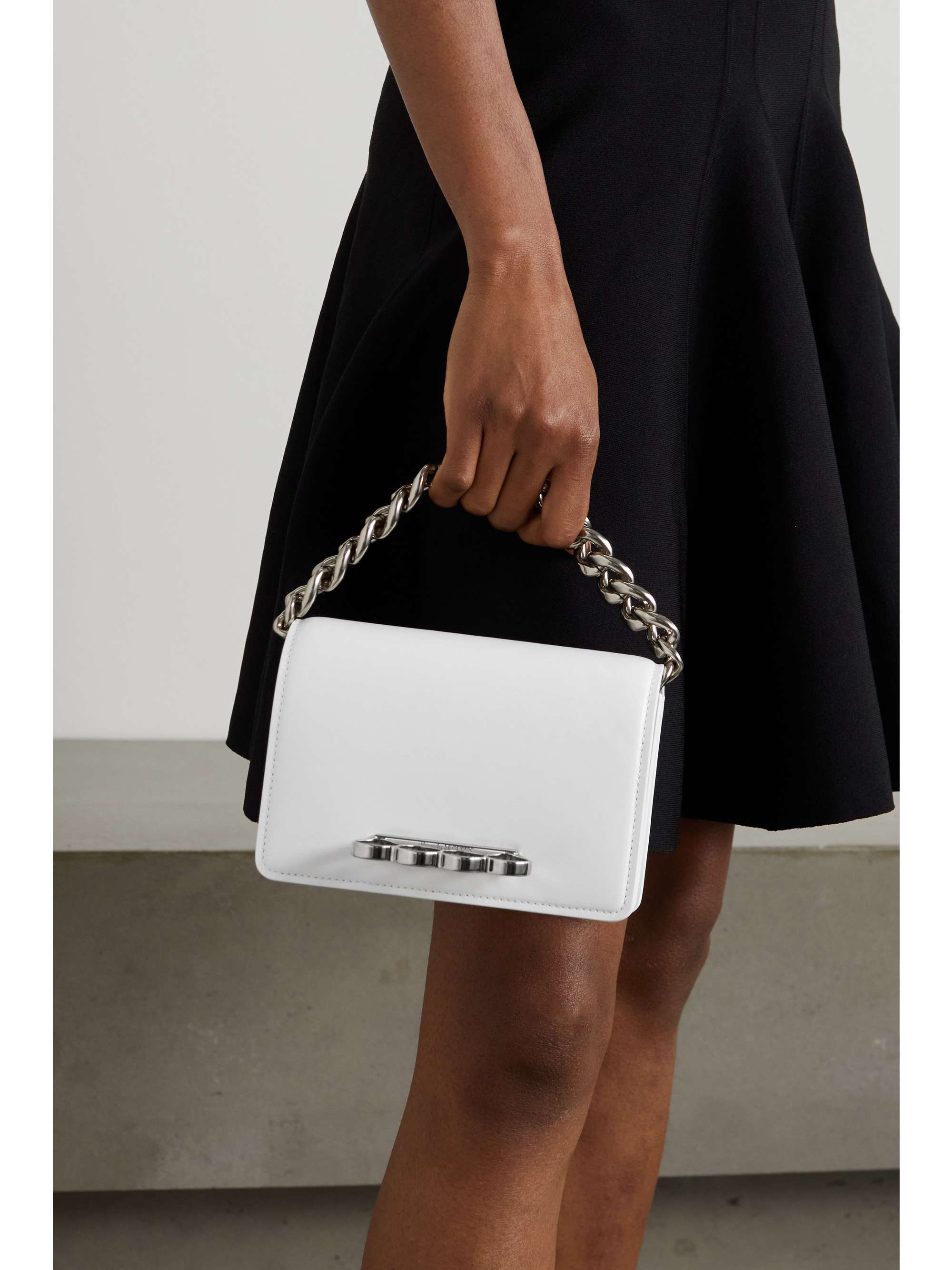 The Four Ring mini embellished leather shoulder bag