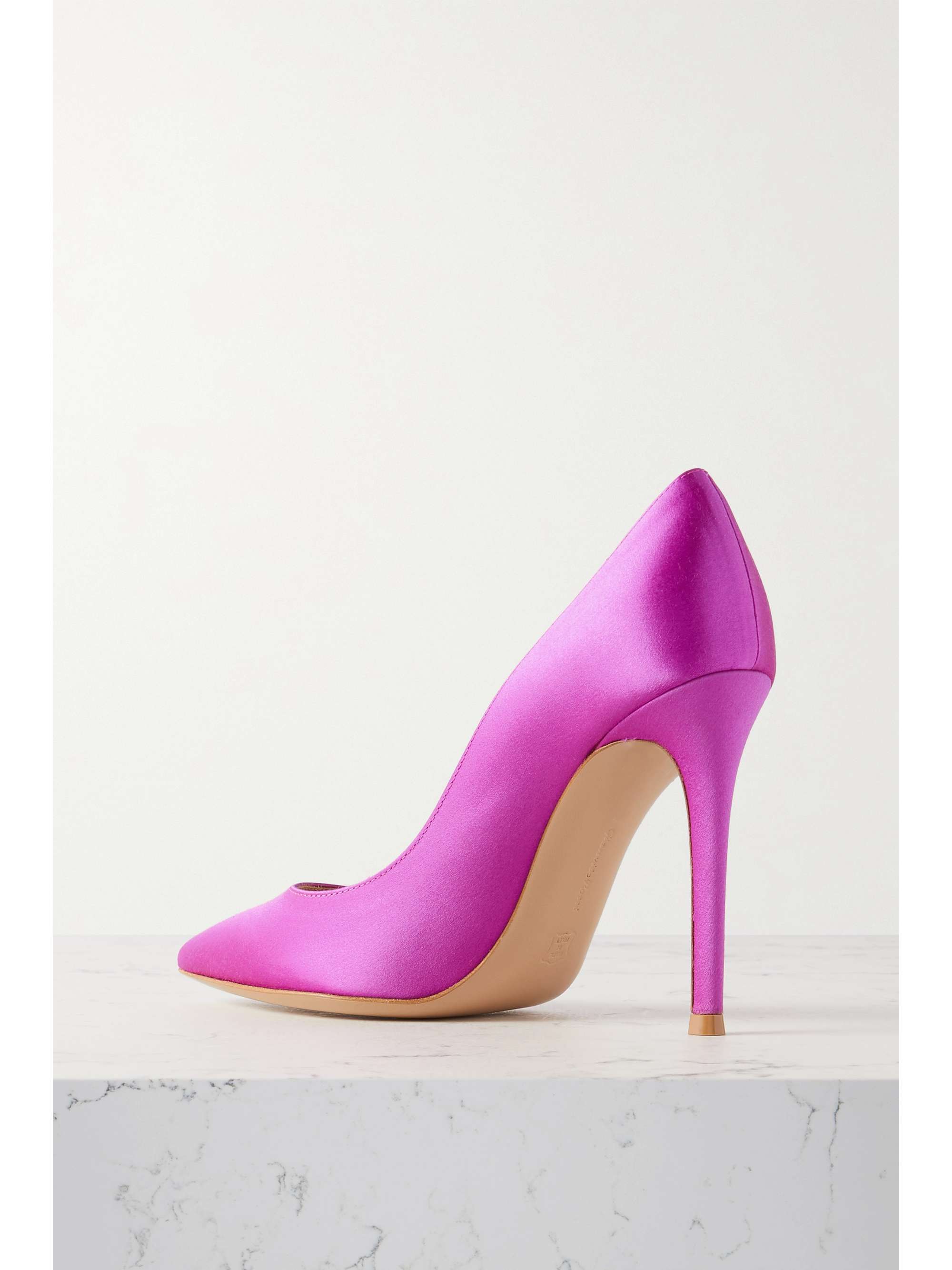 GIANVITO ROSSI 105 satin pumps
