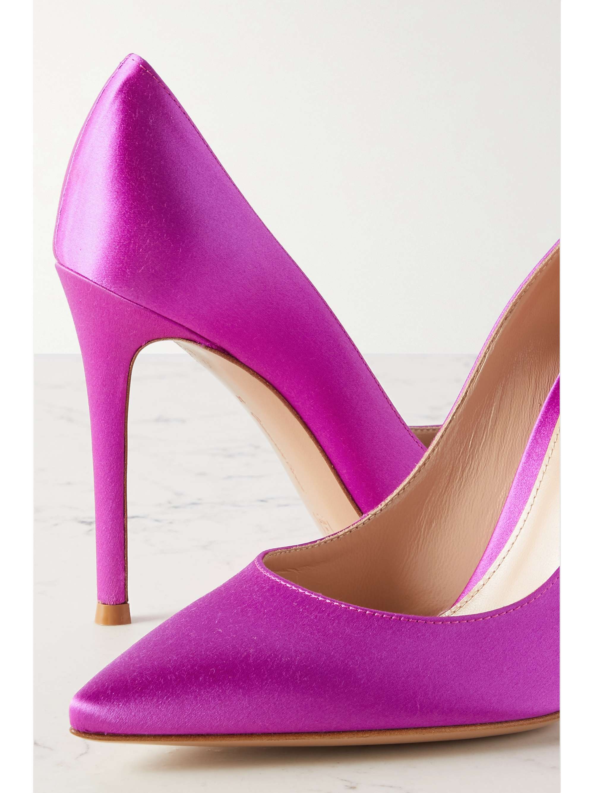 GIANVITO ROSSI 105 satin pumps