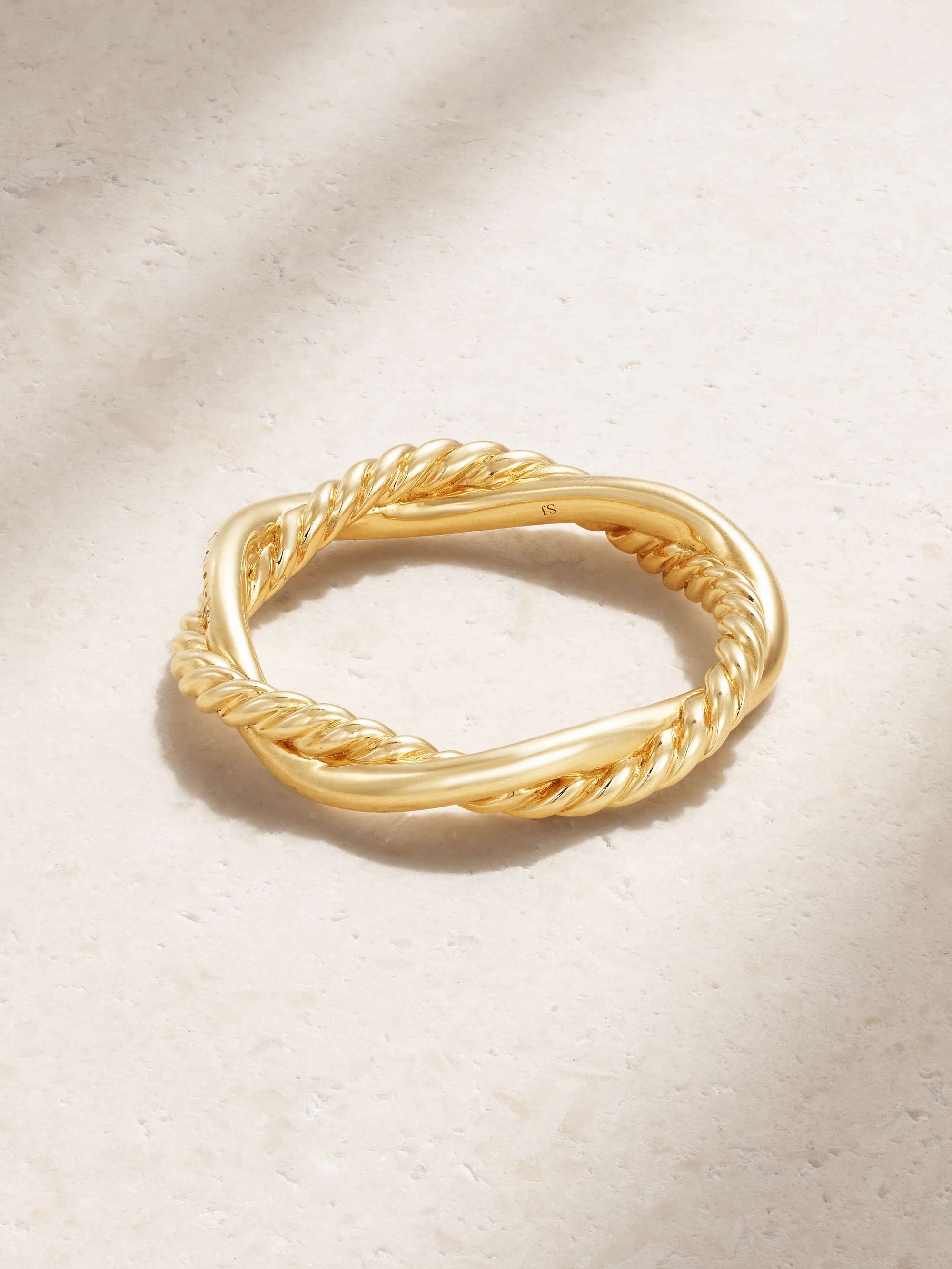 DAVID YURMAN Bague en or 18 carats (750/1000) et diamants Petite Infinity