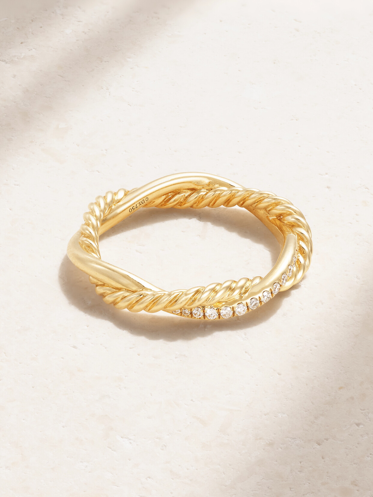 David Yurman Petite Infinity 18-karat Gold Diamond Ring