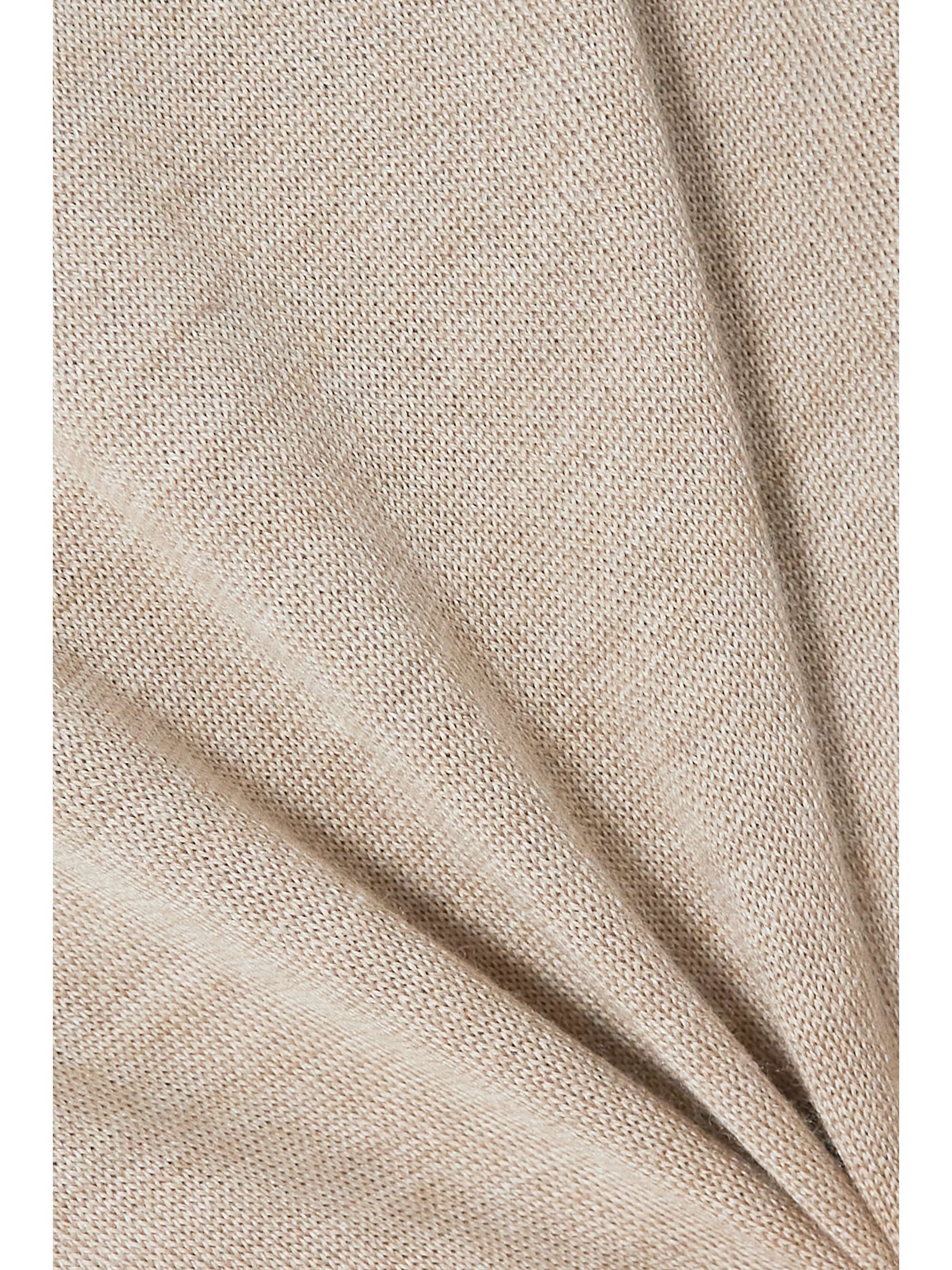 THE ROW Egle stretch wool, silk and cashmere-blend straight-leg pants