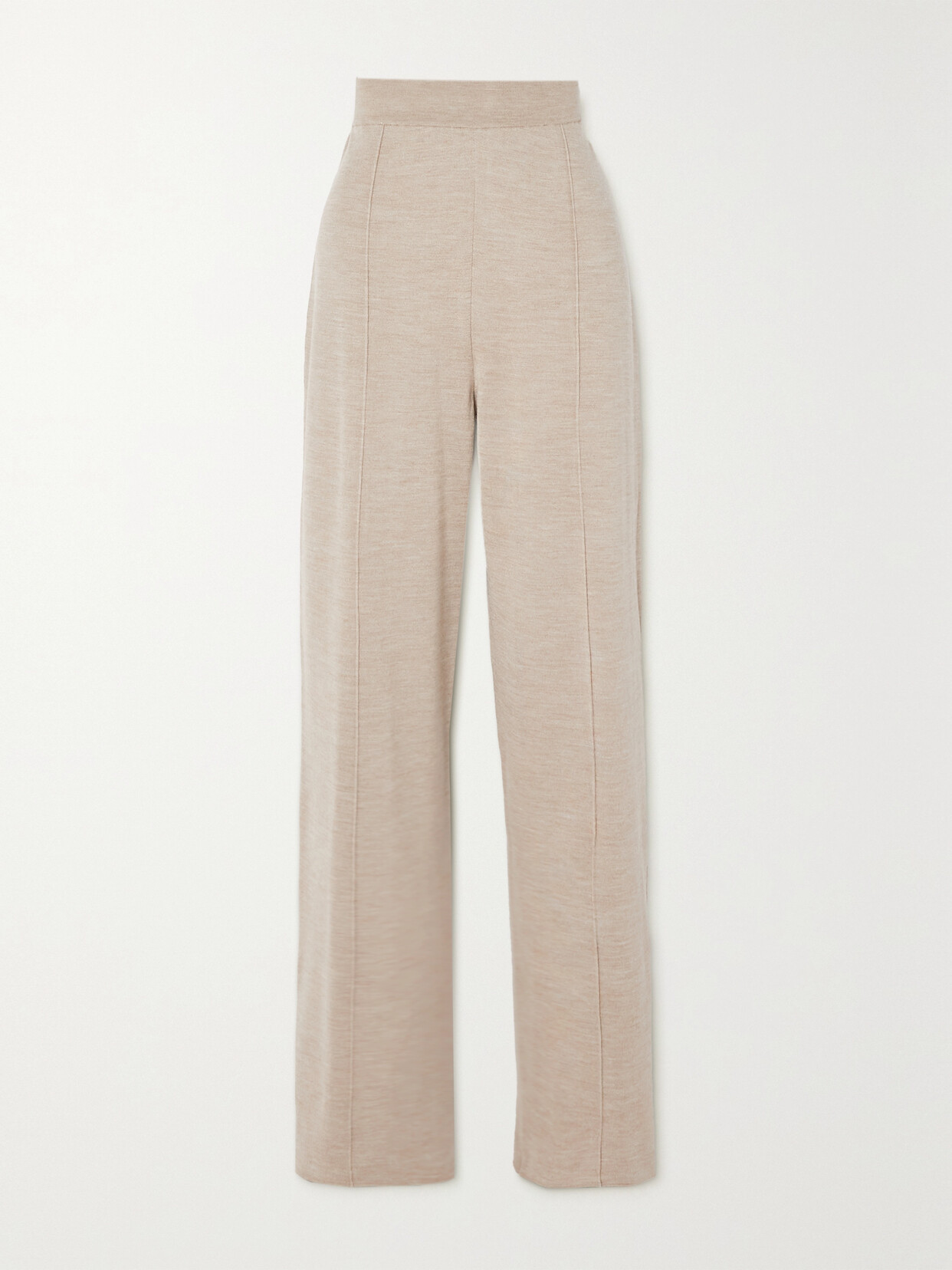 The Row - Egle Stretch Wool, Silk And Cashmere-blend Straight-leg Pants - Neutrals