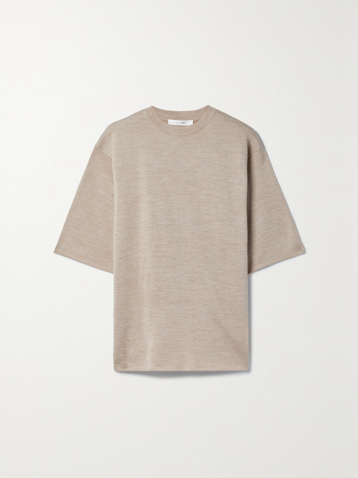 The Row - Silas Knitted T-shirt - Neutrals