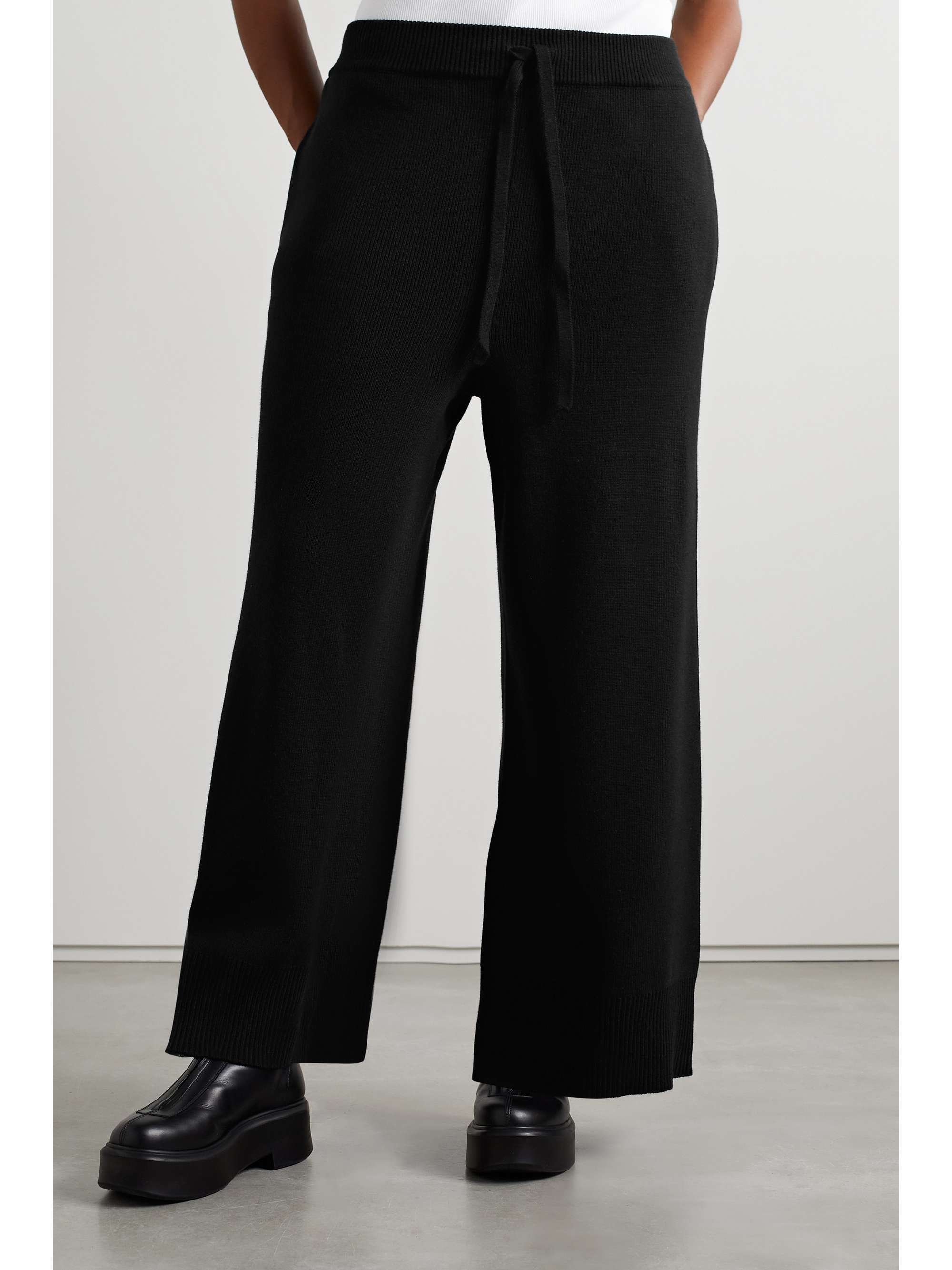 THE ROW Anton cashmere wide-leg pants