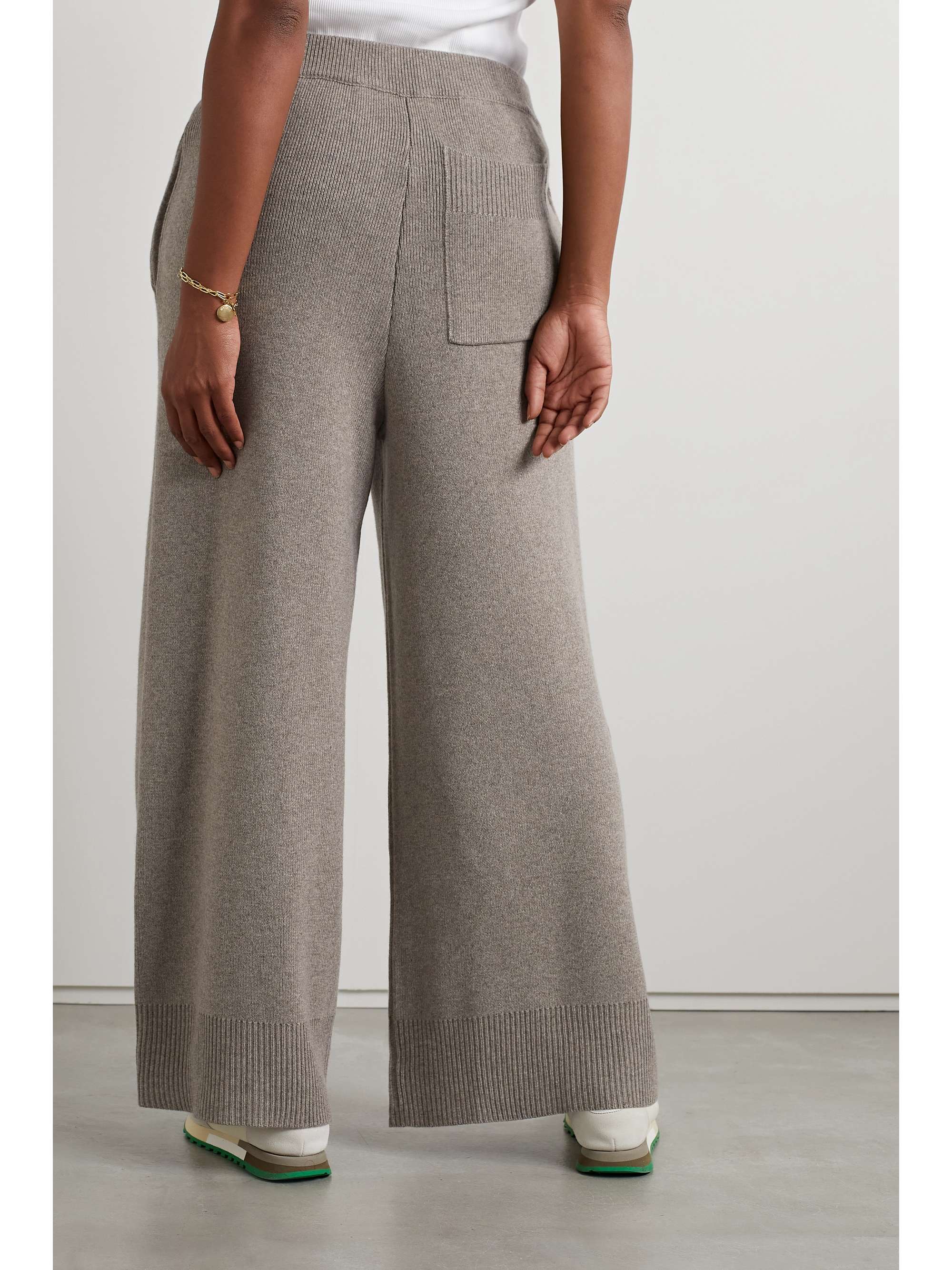 THE ROW Anton cashmere wide-leg pants