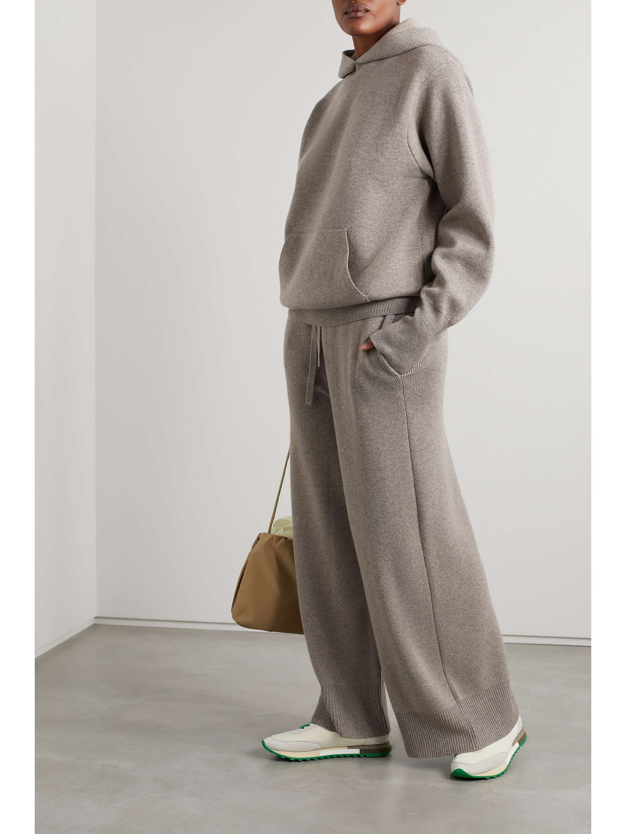 THE ROW Anton cashmere wide-leg pants
