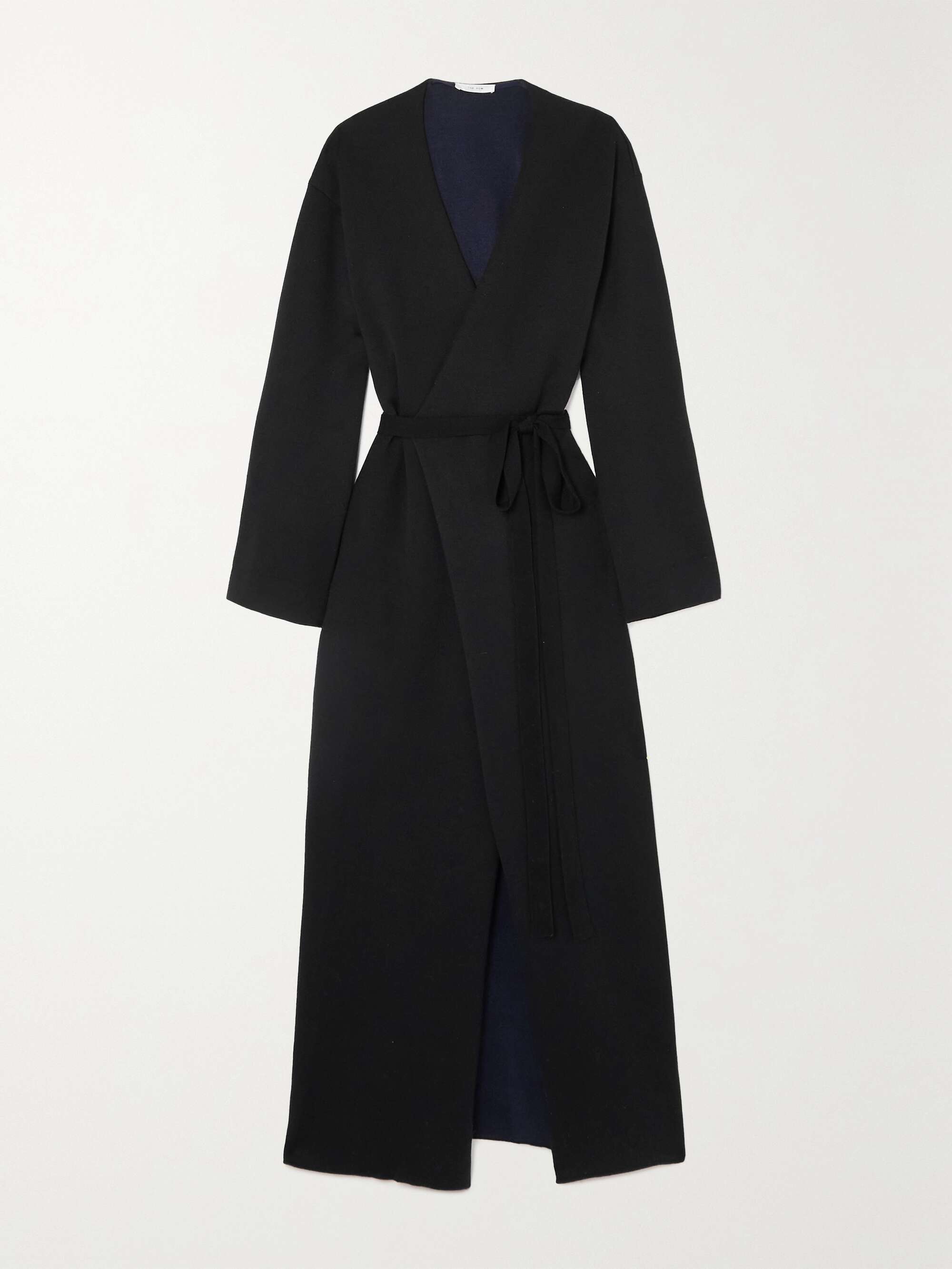 THE ROW Aras stretch wool, silk and cashmere-blend maxi wrap dress ...