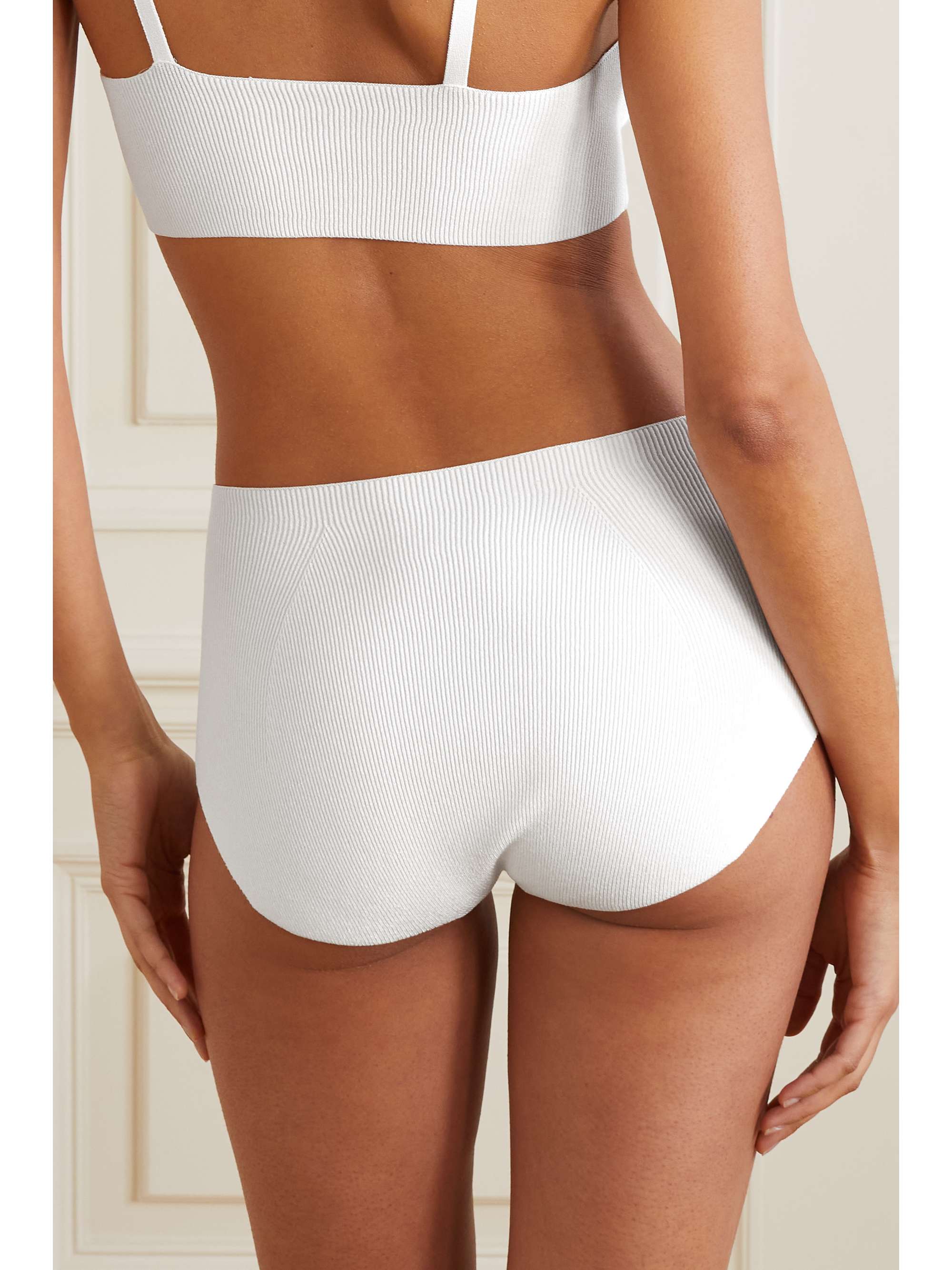 THE ROW Ausra ribbed stretch-jersey briefs
