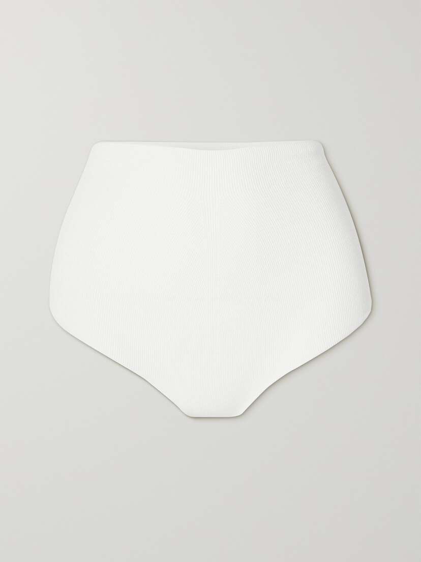 The Row Ribbed Stretch-jersey Briefs - x large