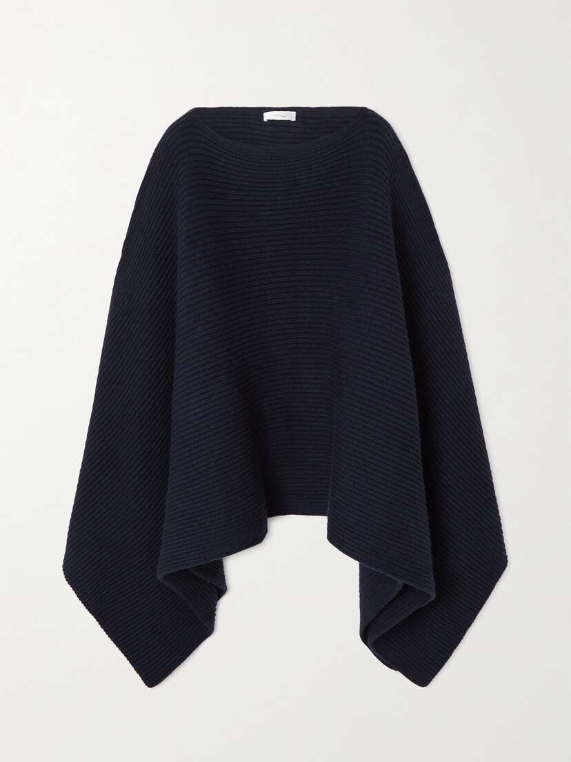 The Row Romie Ribbed Cashmere Cape