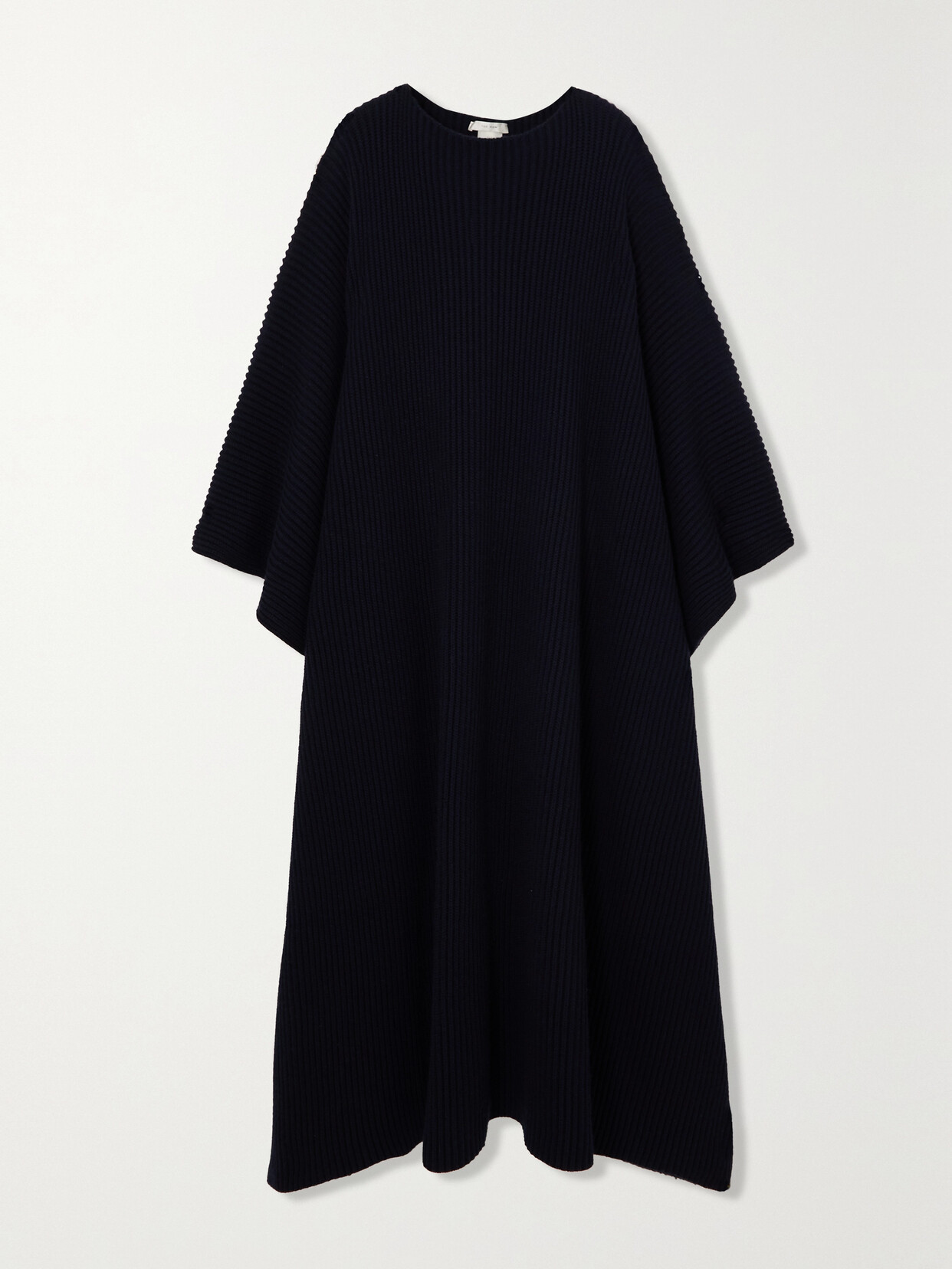 The Row - Roman Ribbed Cashmere Poncho - Blue