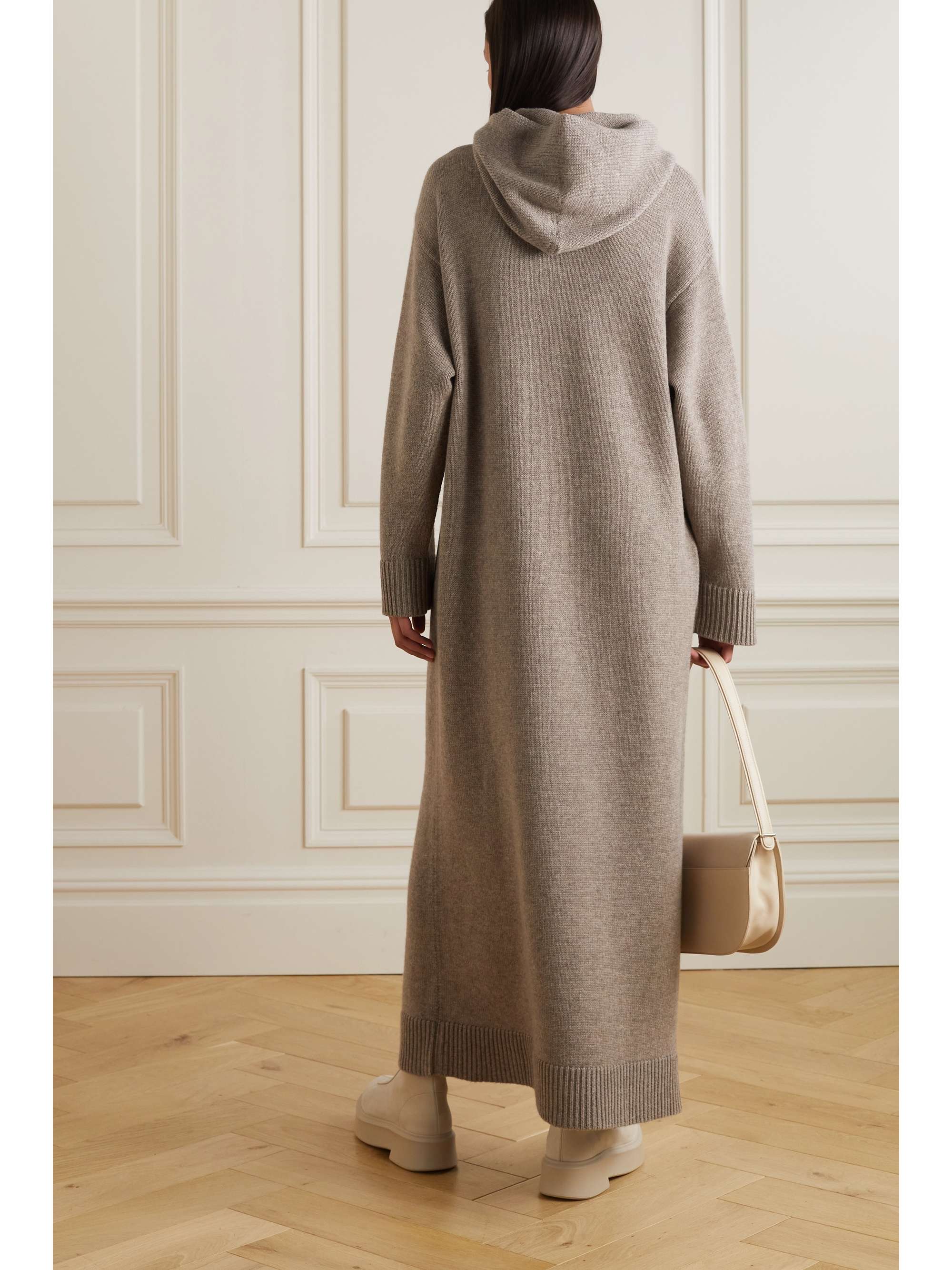 THE ROW Ieva hooded cashmere maxi dress