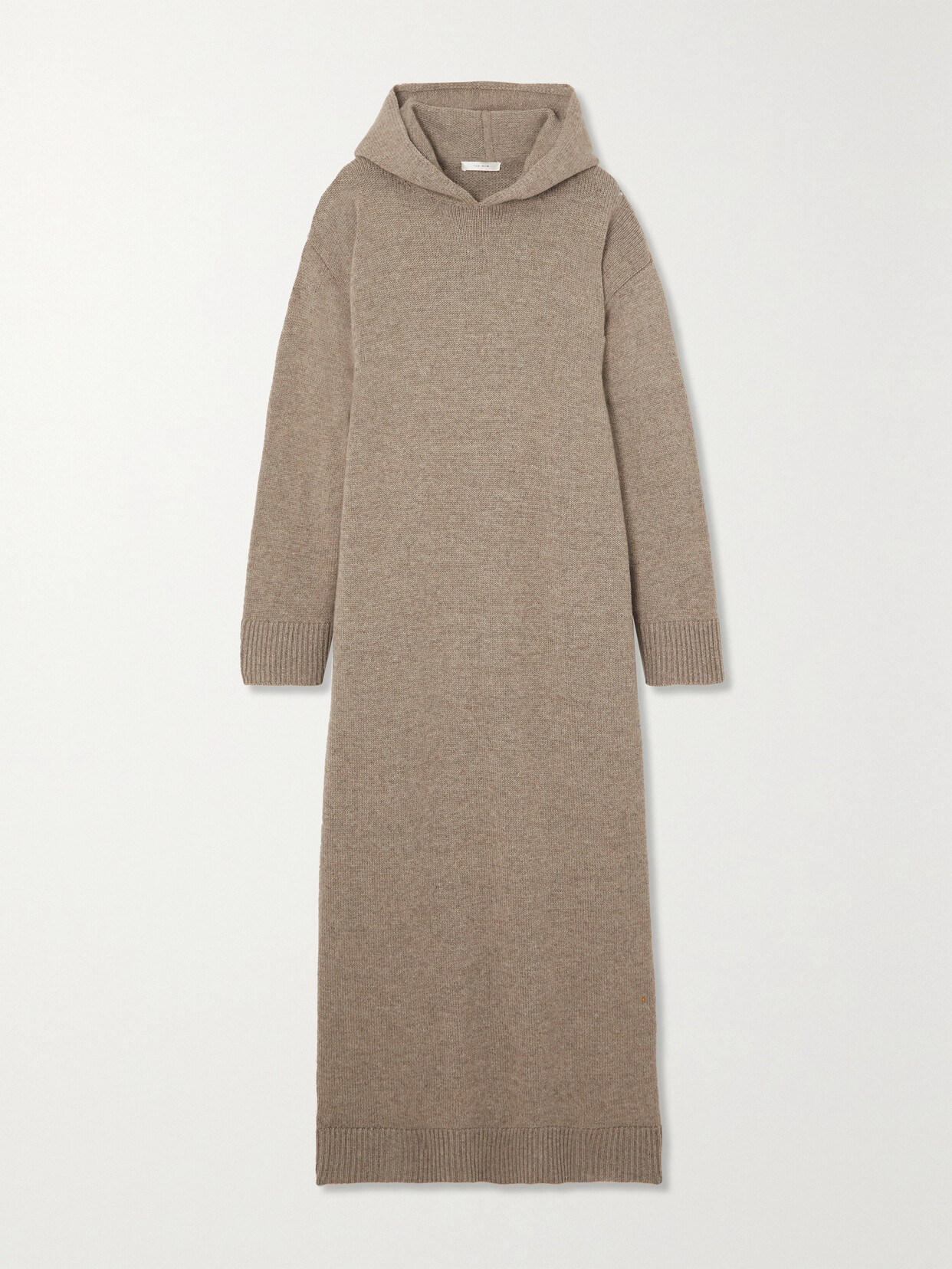 Leva cashmere hooded maxi dress in beige - The Row