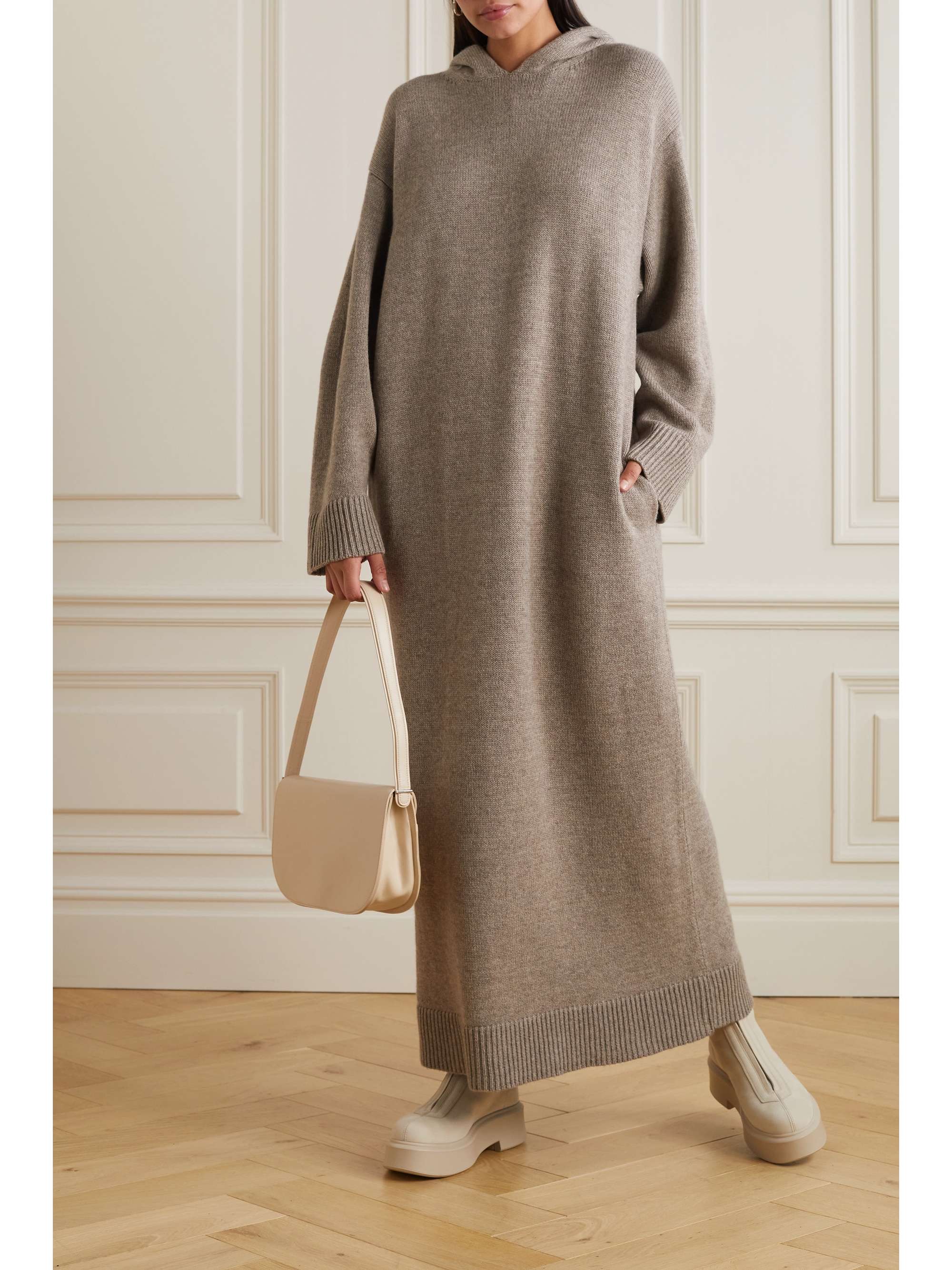 THE ROW Ieva hooded cashmere maxi dress