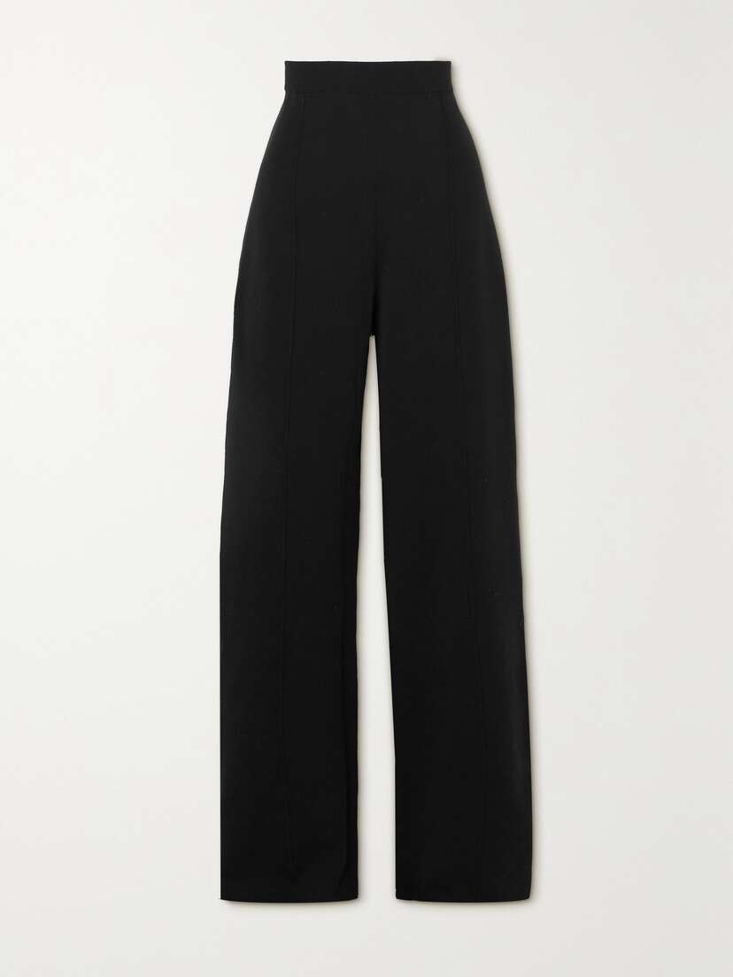 The Row Egle Stretch Wool, Silk And Cashmere-blend Straight-leg Pants - x large