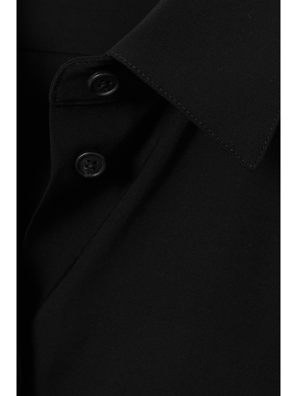 Shop The Row Essentials Elada Crepe Shirt In Black