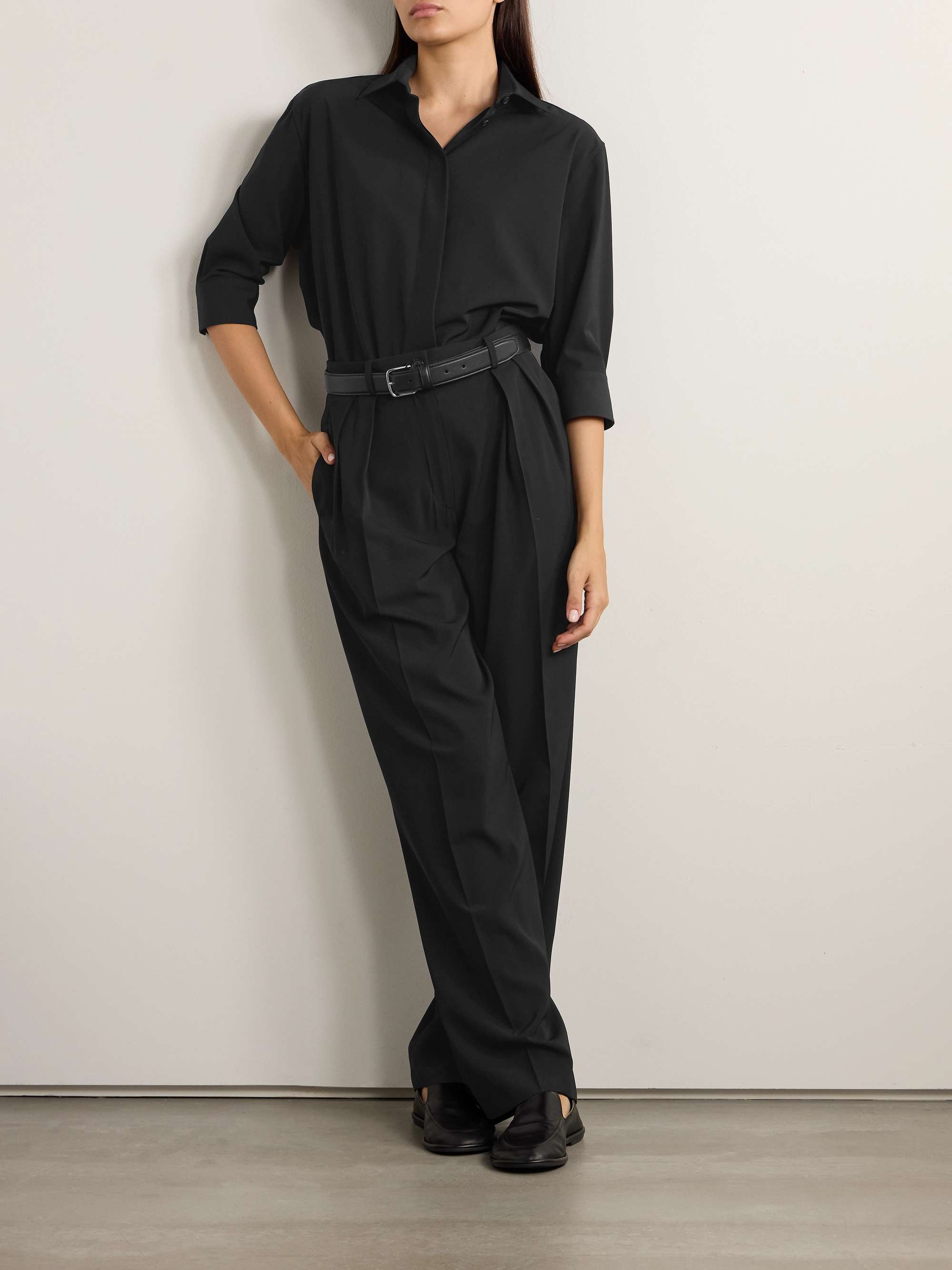 THE ROW Essentials Elada crepe shirt | NET-A-PORTER