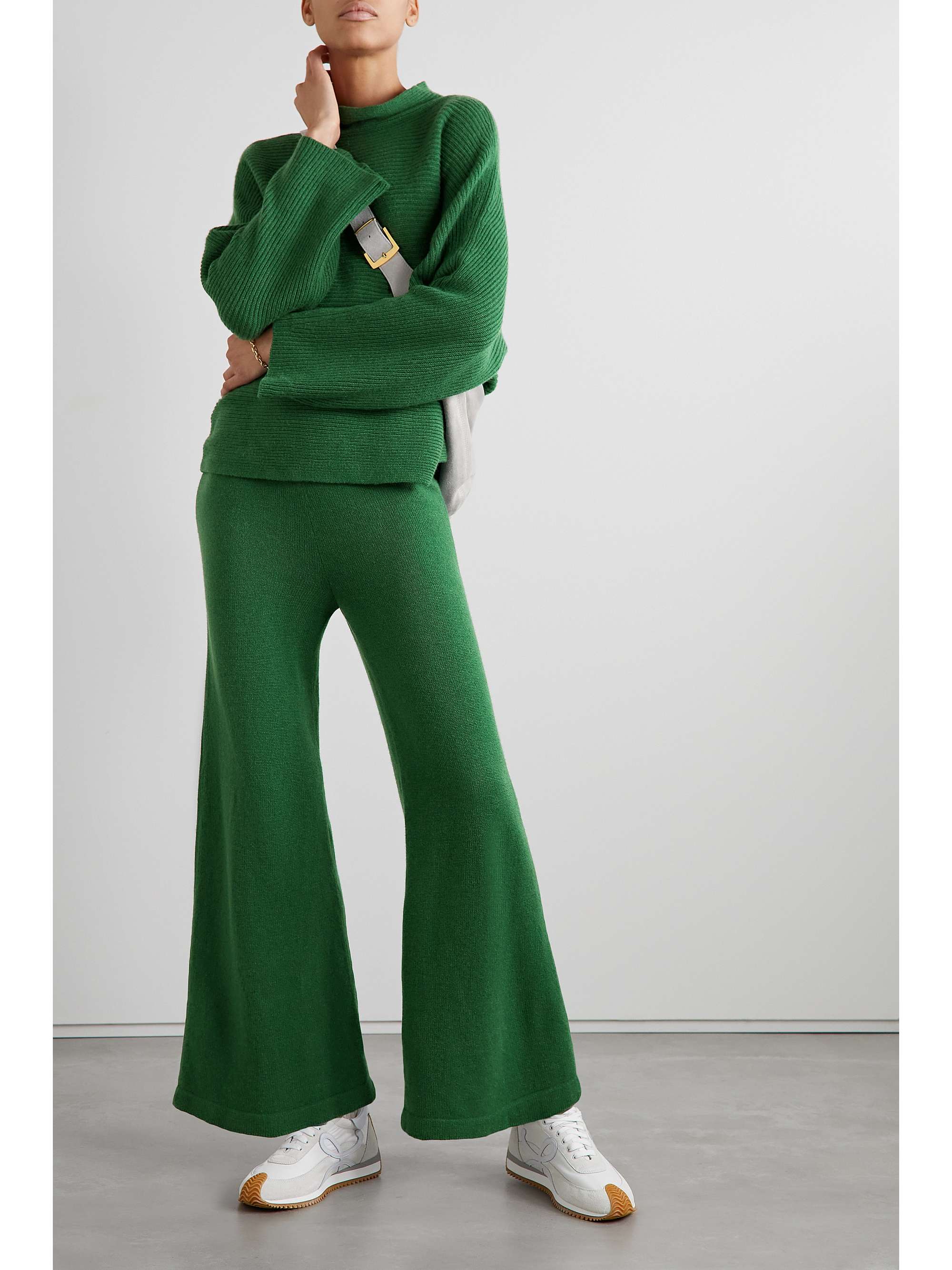 SUZIE KONDI Zephyra cashmere flared track pants