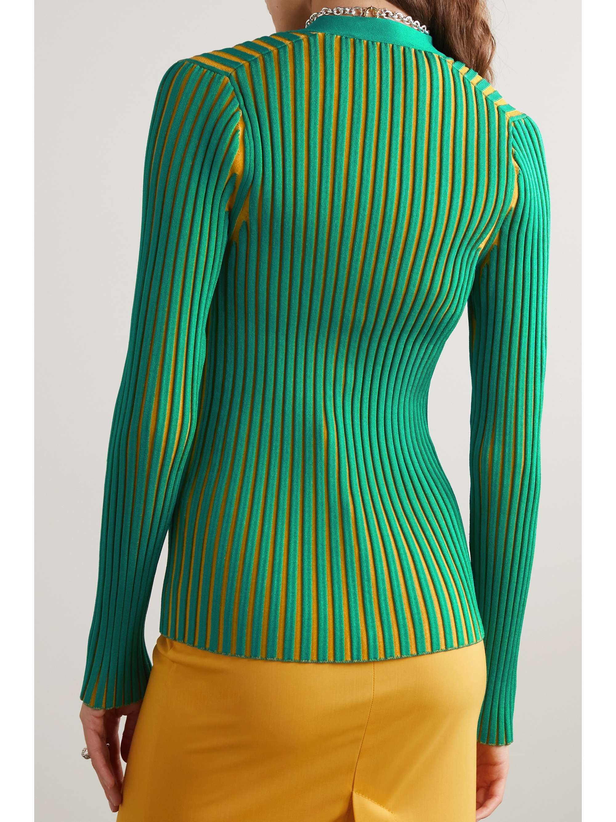 ribbed jersey cardigan | TORY BURCH 