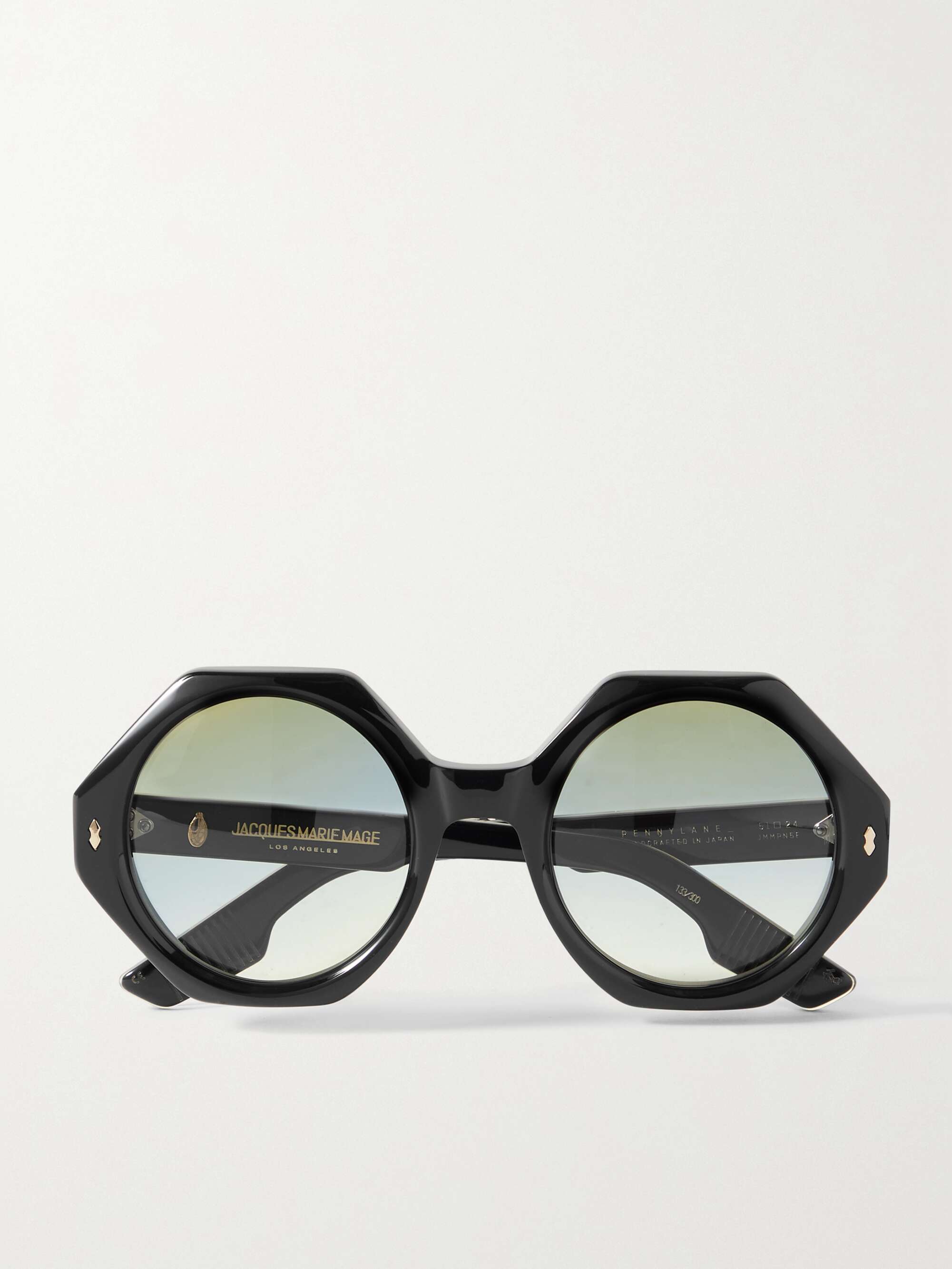 JACQUES MARIE MAGE Pennylane oversized hexagon-frame acetate and gold ...