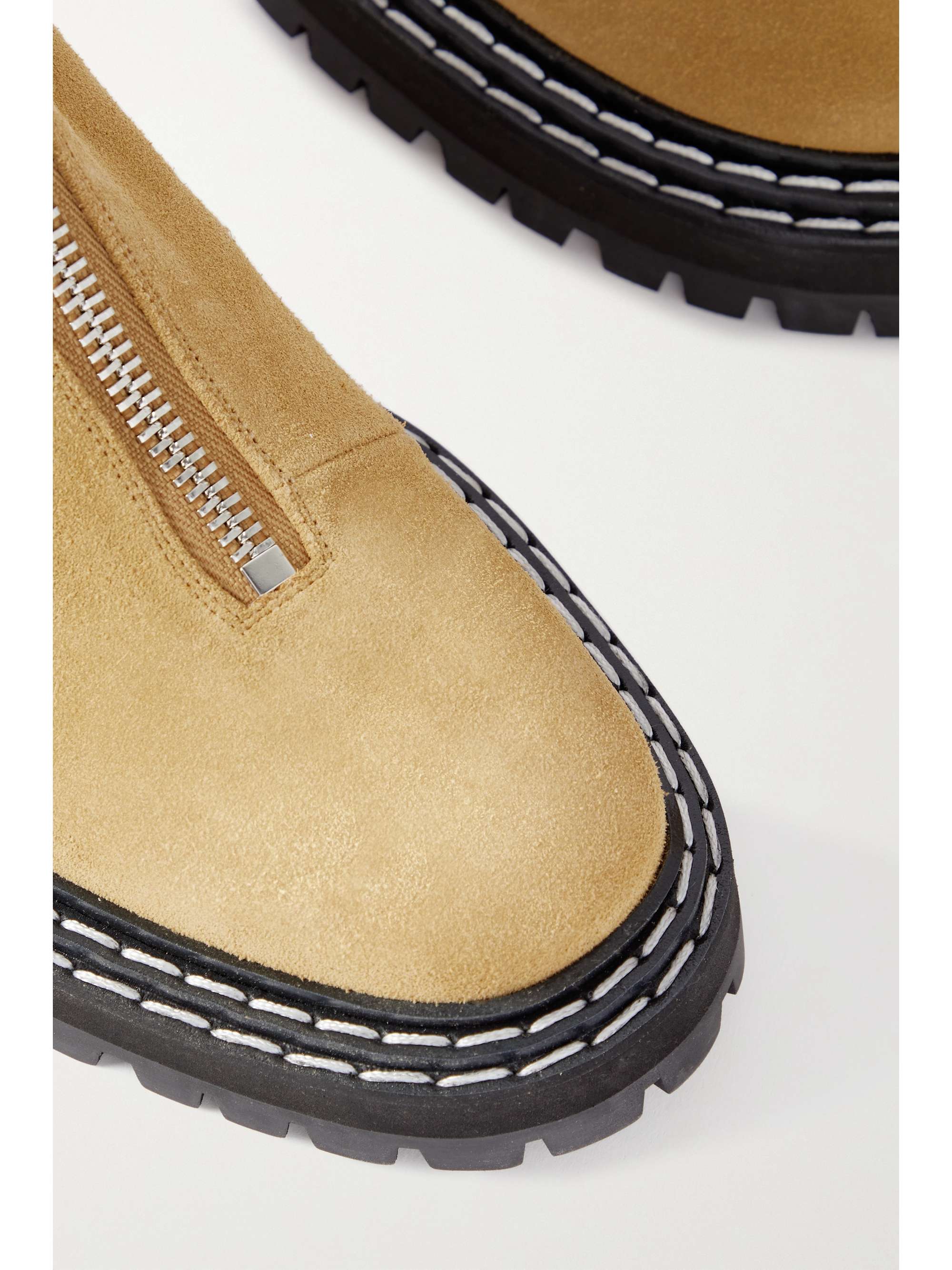 PROENZA SCHOULER Zip-detailed suede ankle boots