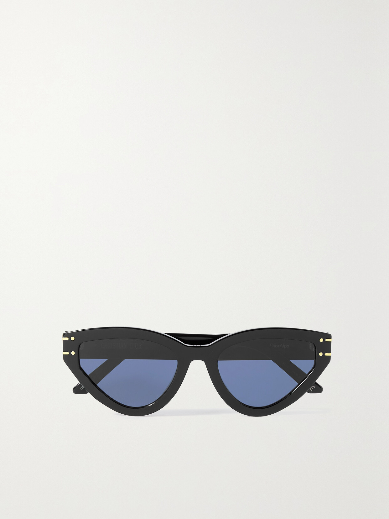 DIOR DIORSIGNATURE B2U CAT-EYE ACETATE AND SILVER-TONE SUNGLASSES