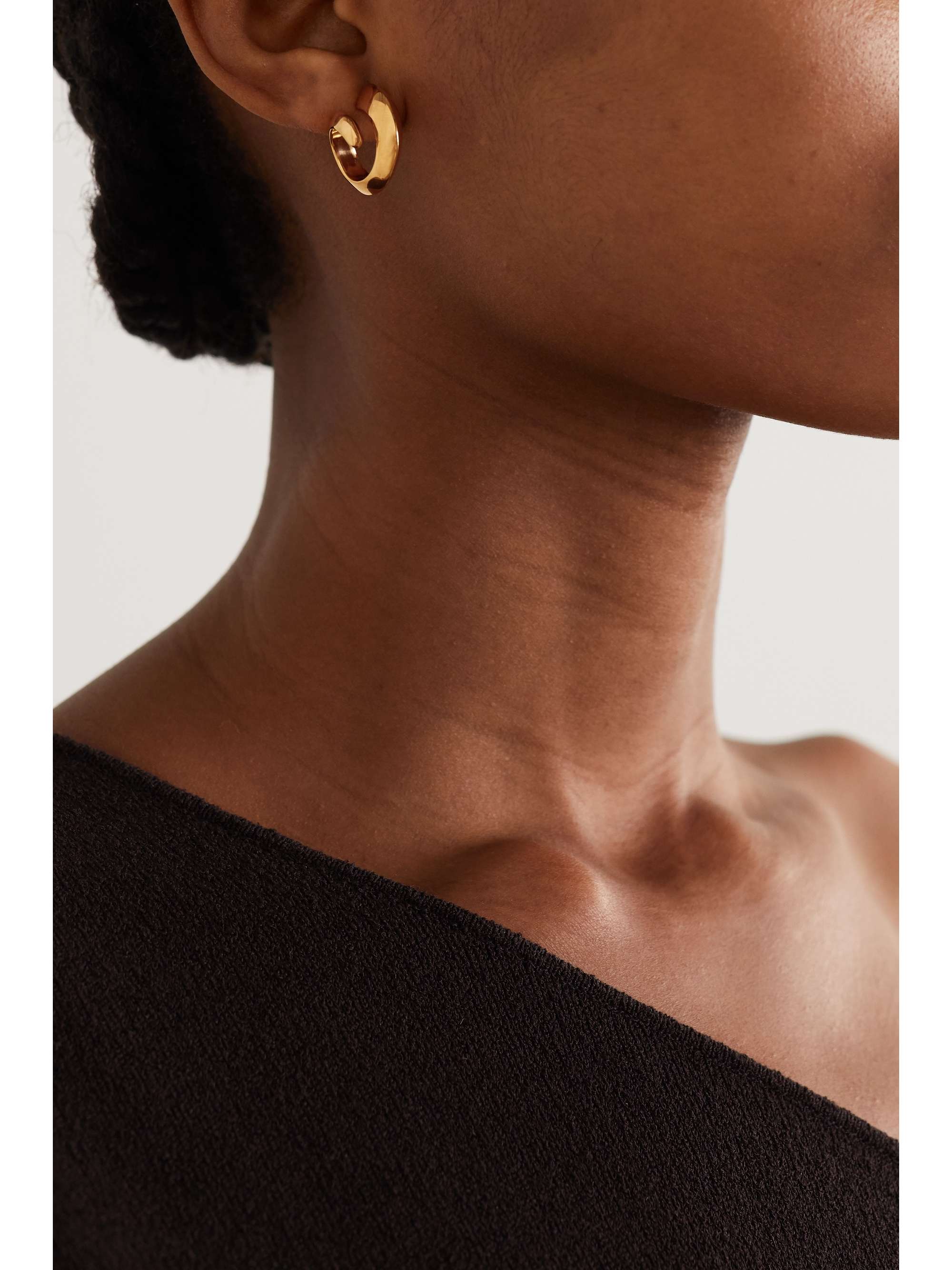 BOTTEGA VENETA Gold-plated hoop earrings
