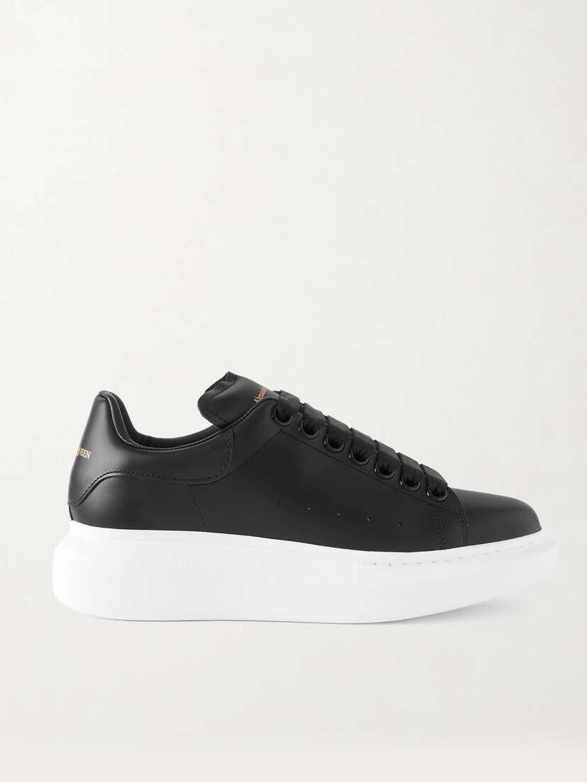 McQueen Leather Exaggerated-sole Sneakers